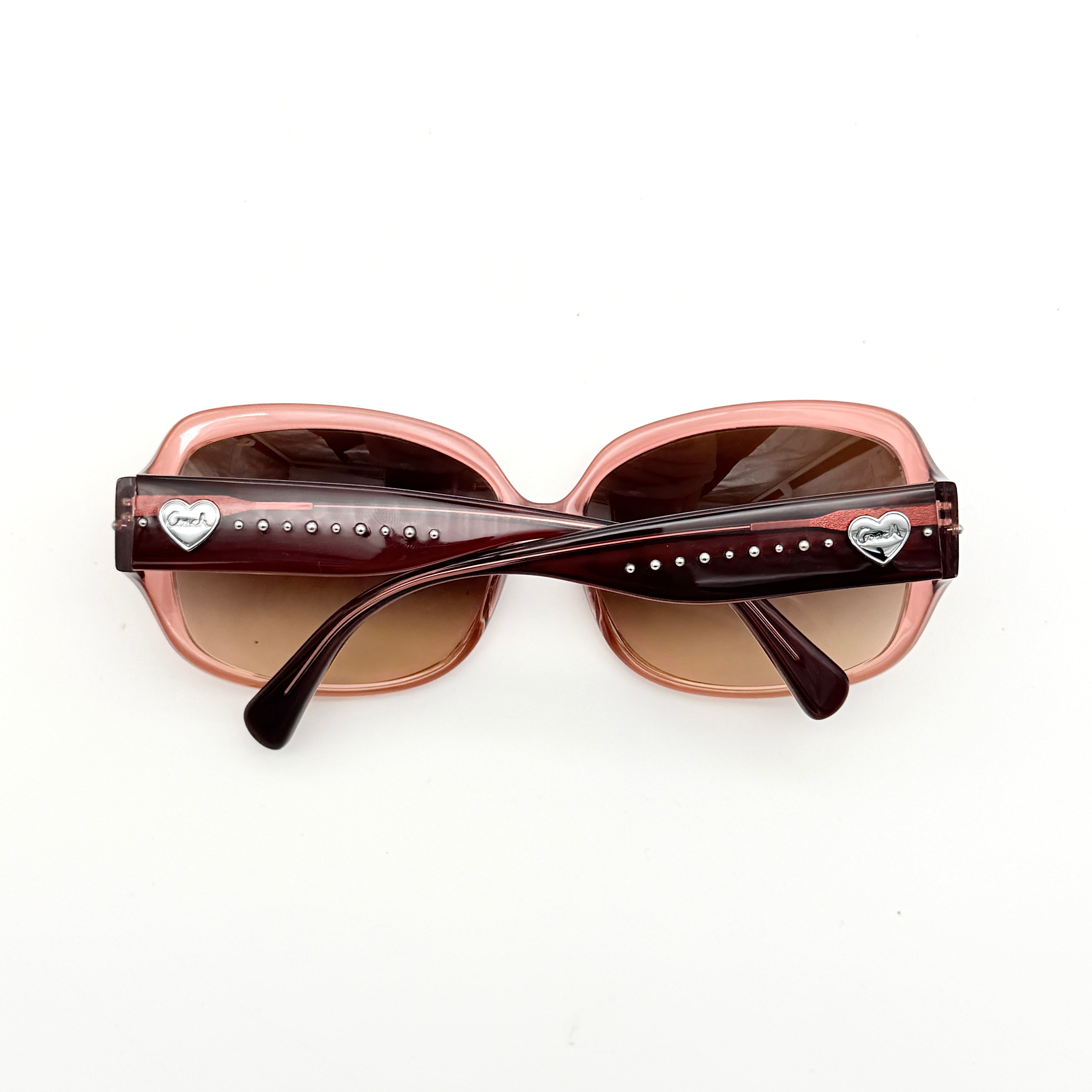 Coach Signature HC8027 Heart Sunglasses Pink