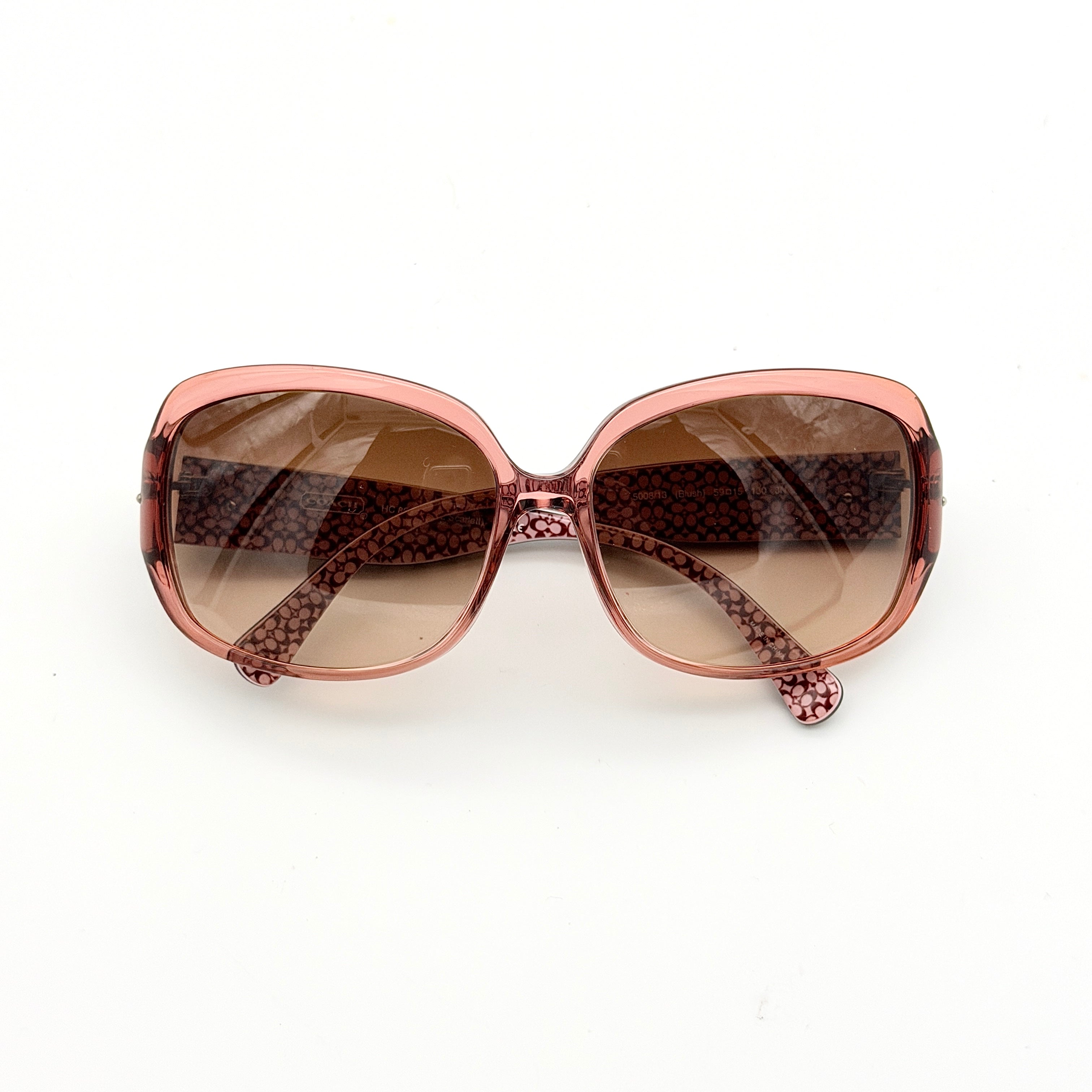 Coach Signature HC8027 Heart Sunglasses Pink