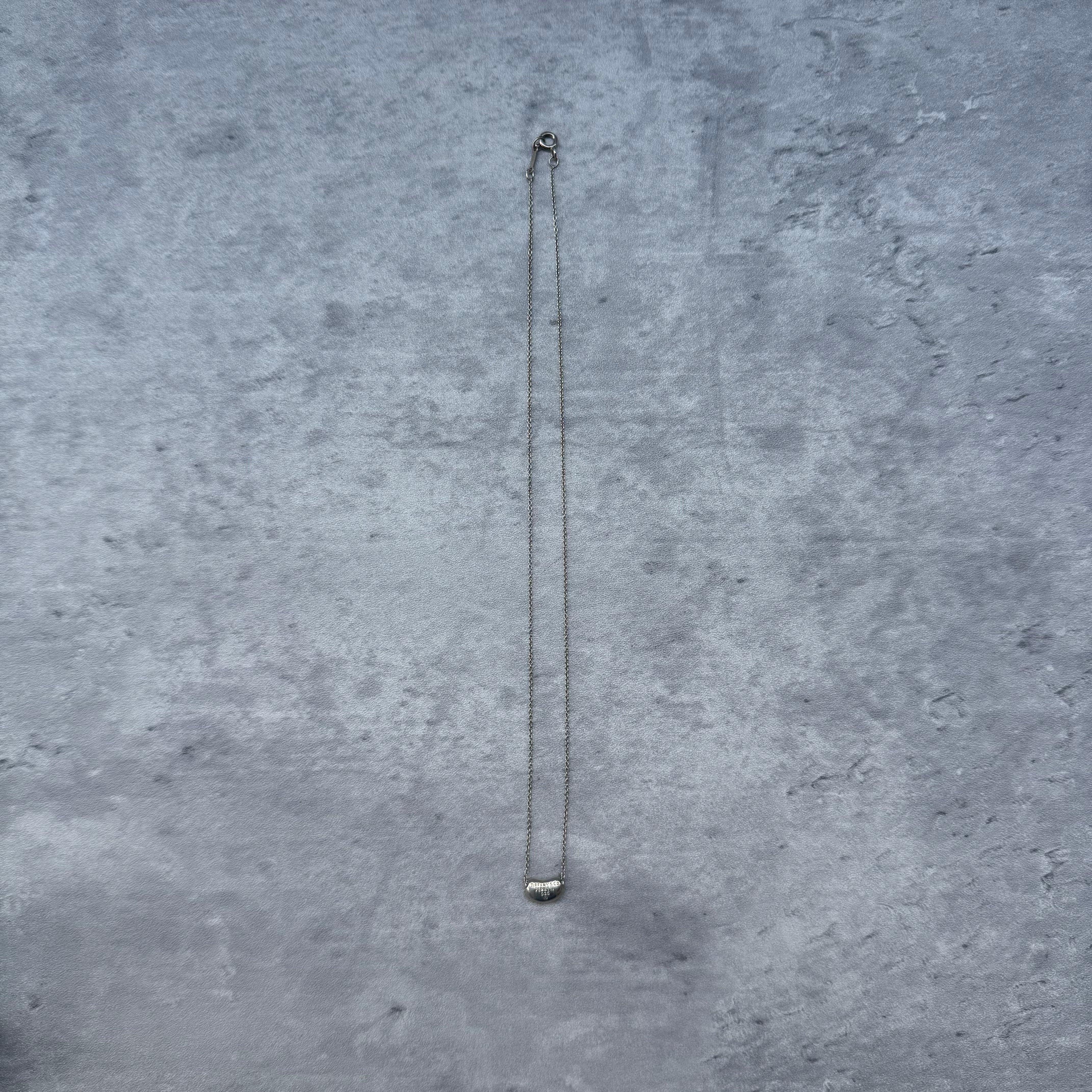 Tiffany & Co. Mini Elsa Peretti Bean Pendant Chain Necklace