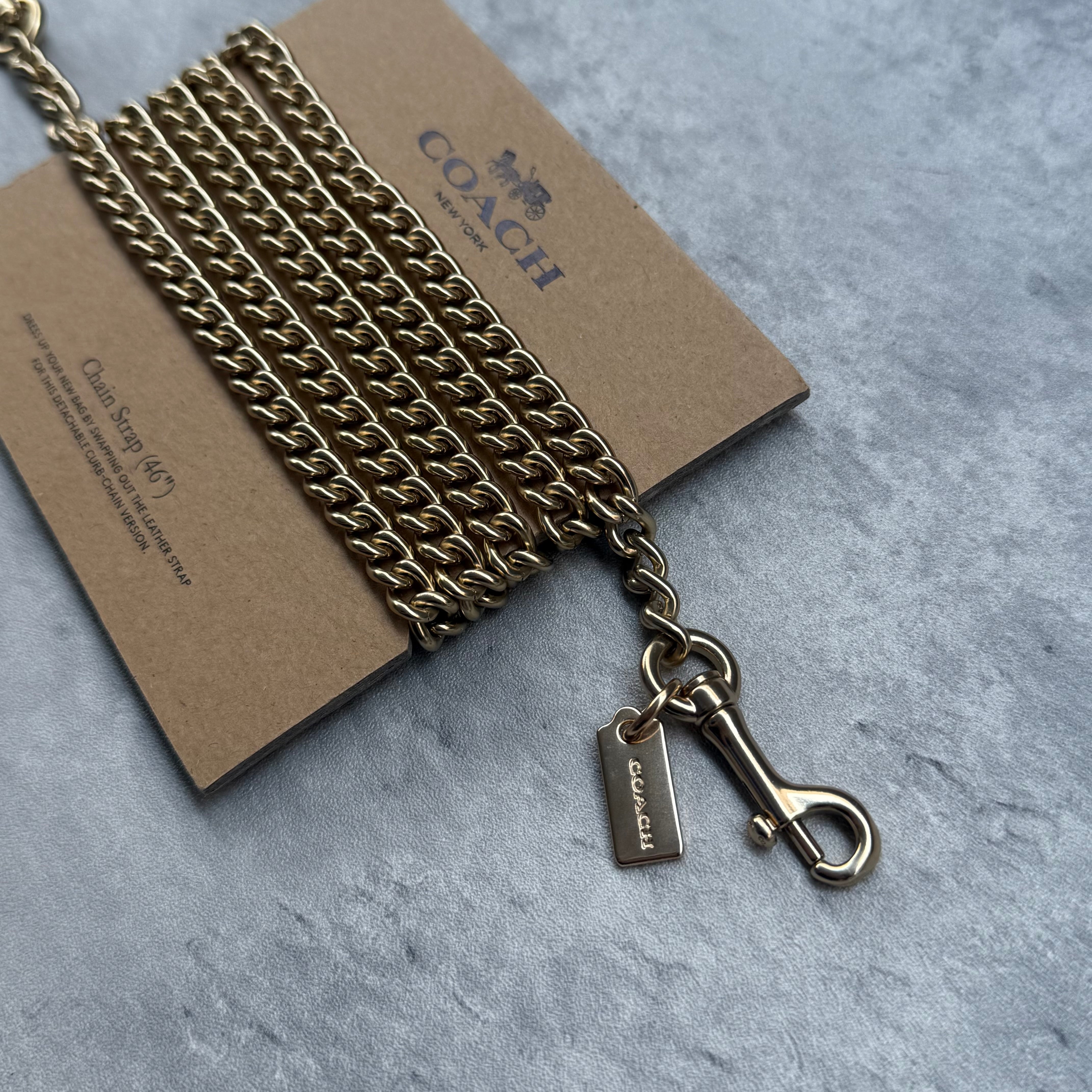 Coach Chain Strap Gold