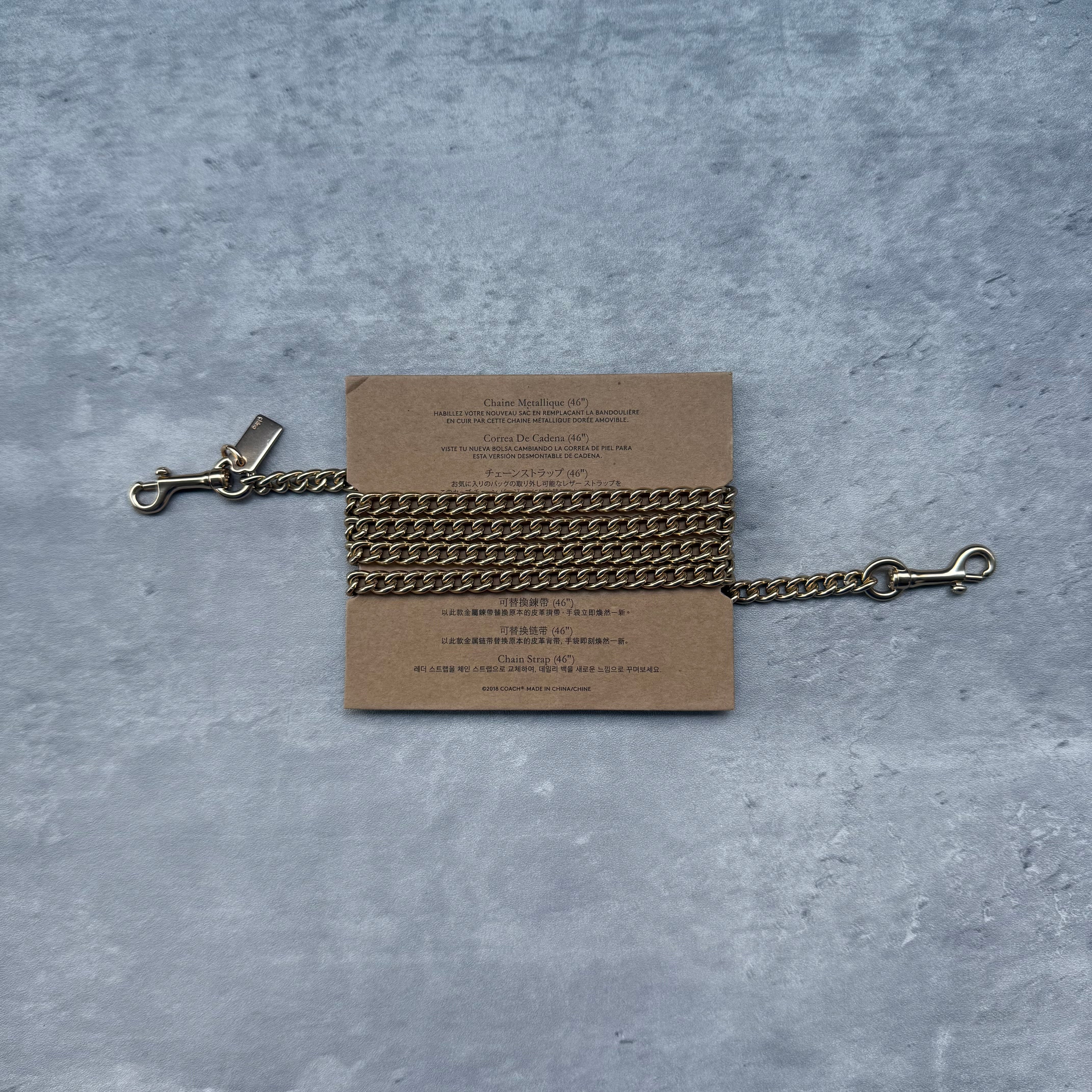 Coach Chain Strap Gold