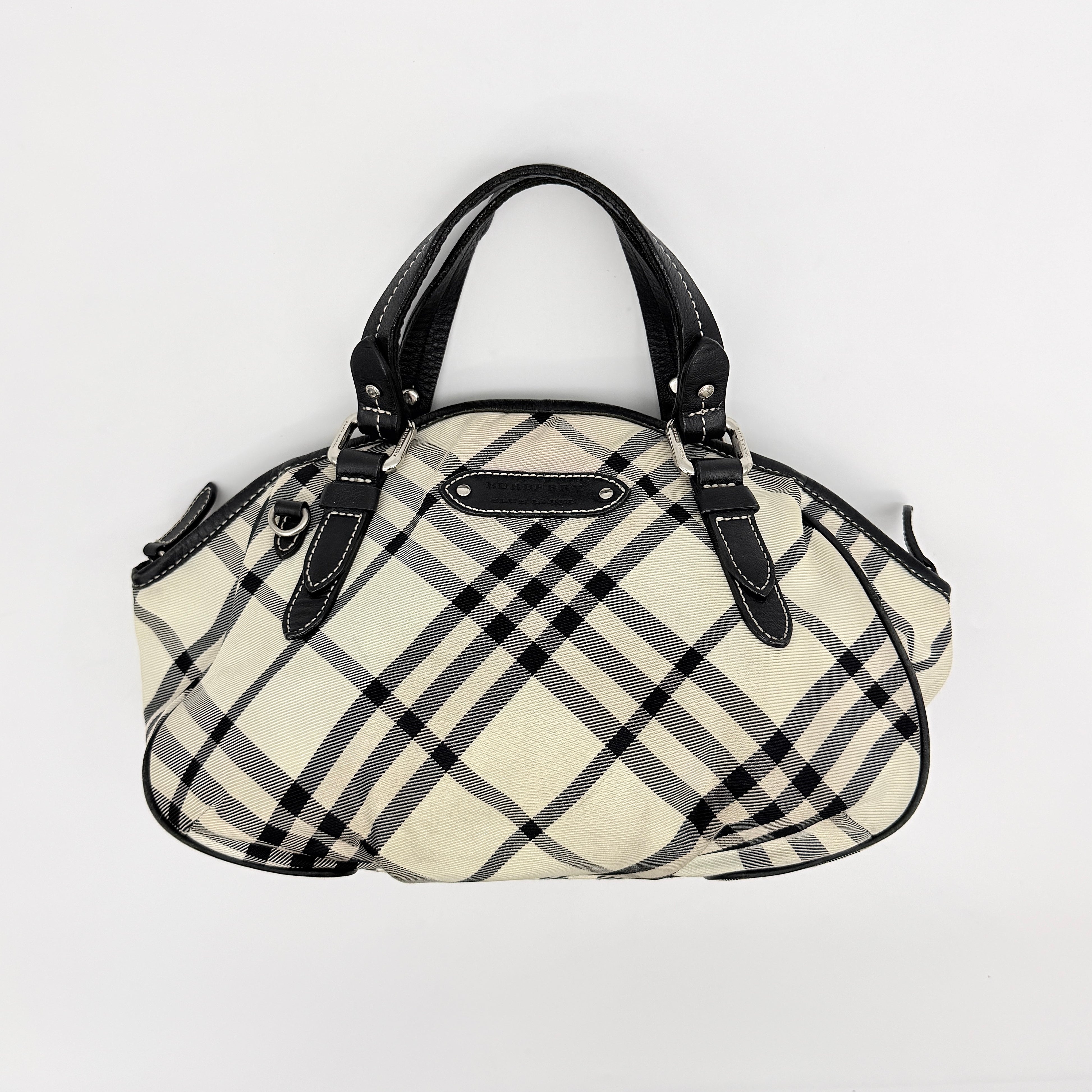 Burberry Blue Label 2Way Nova Check Shoulder Bag Black