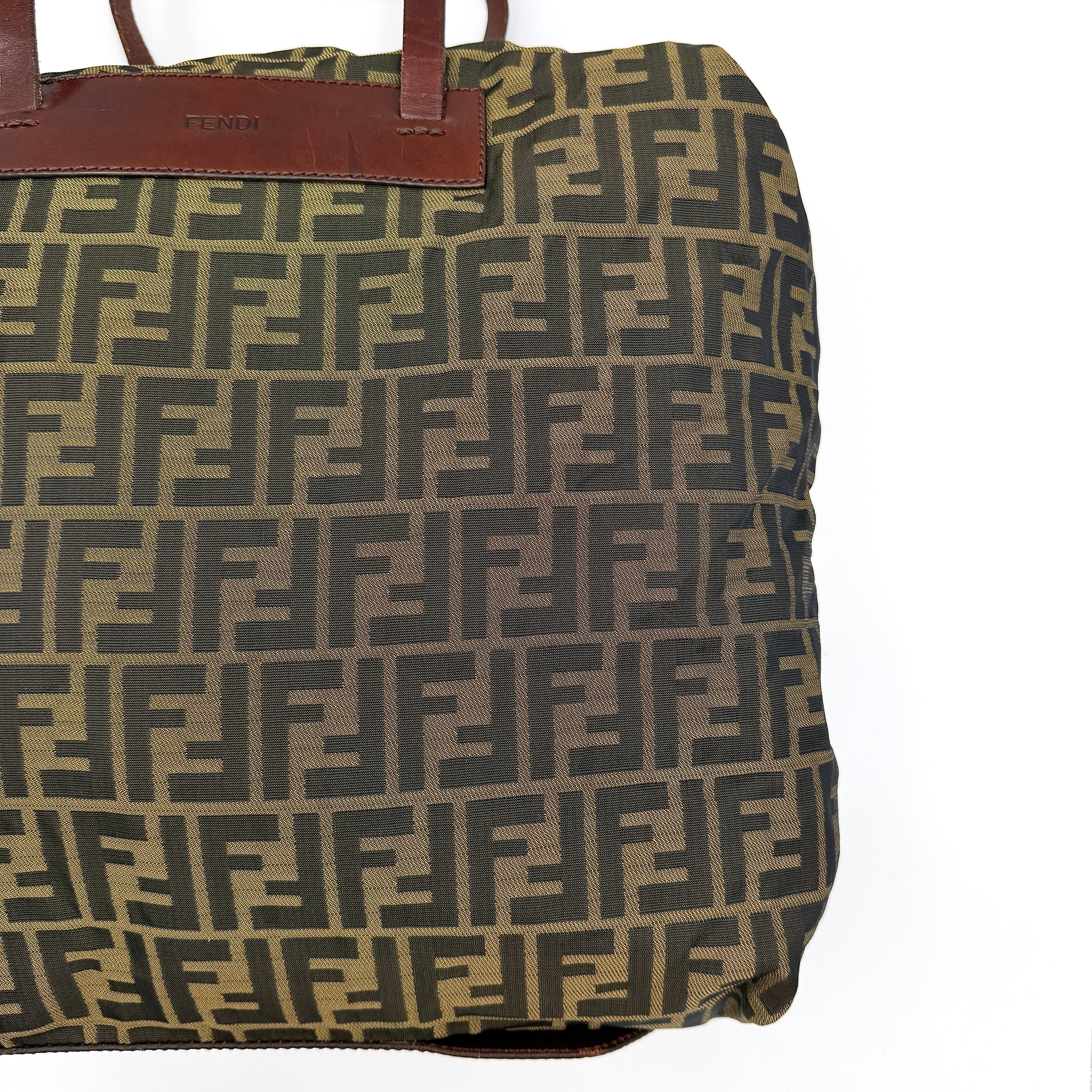 Fendi FF Zucca Tote Bag Brown