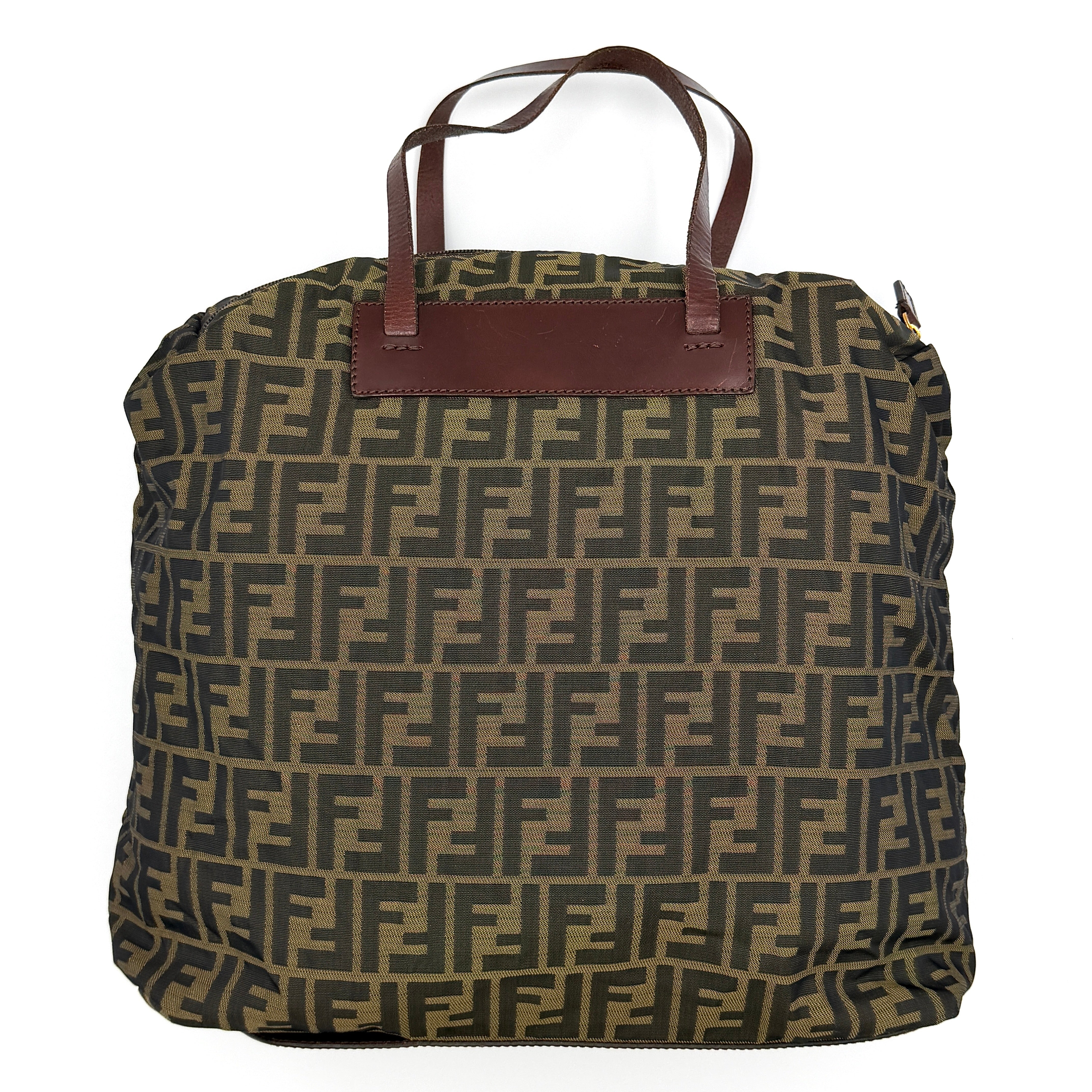 Fendi FF Zucca Tote Bag Brown