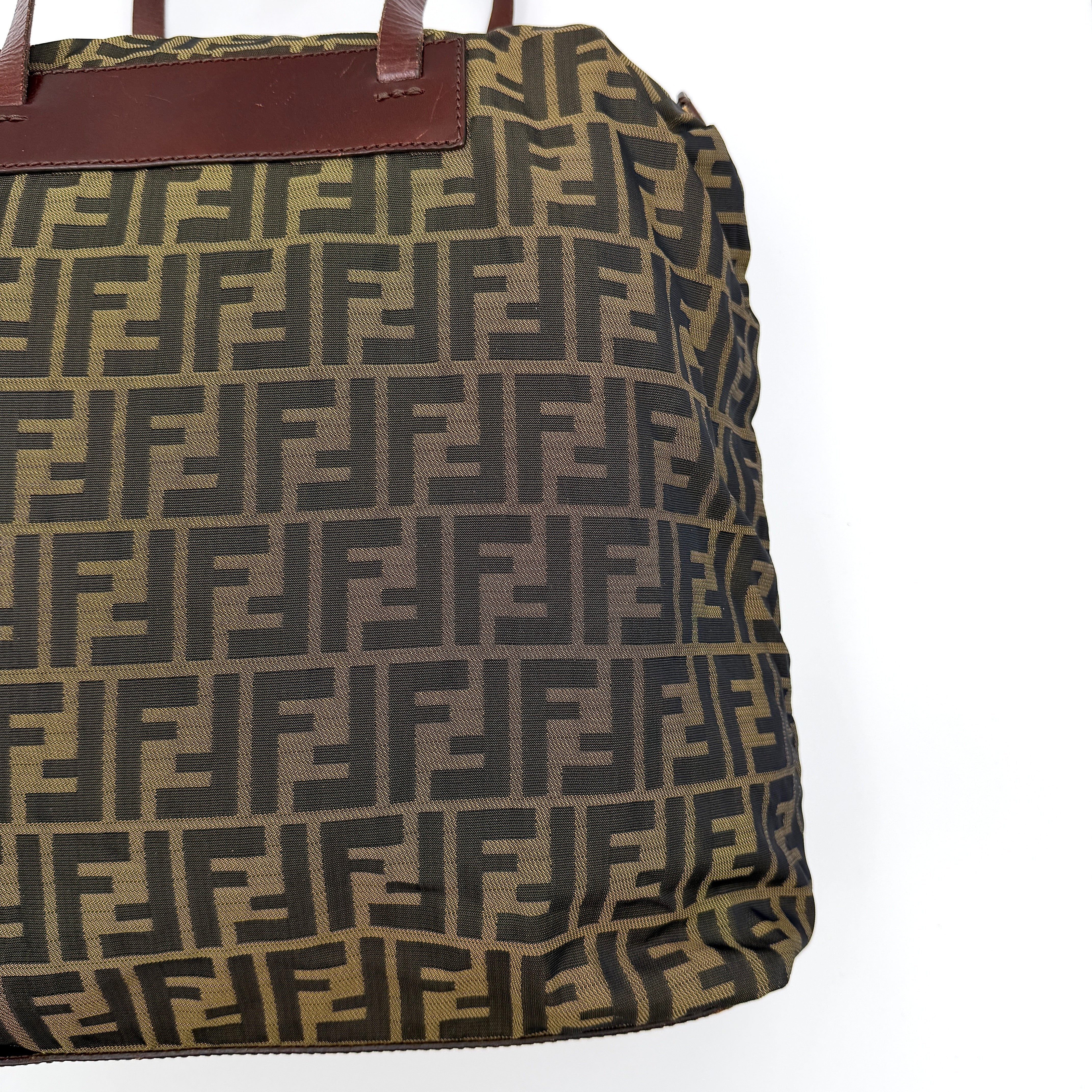 Fendi FF Zucca Tote Bag Brown
