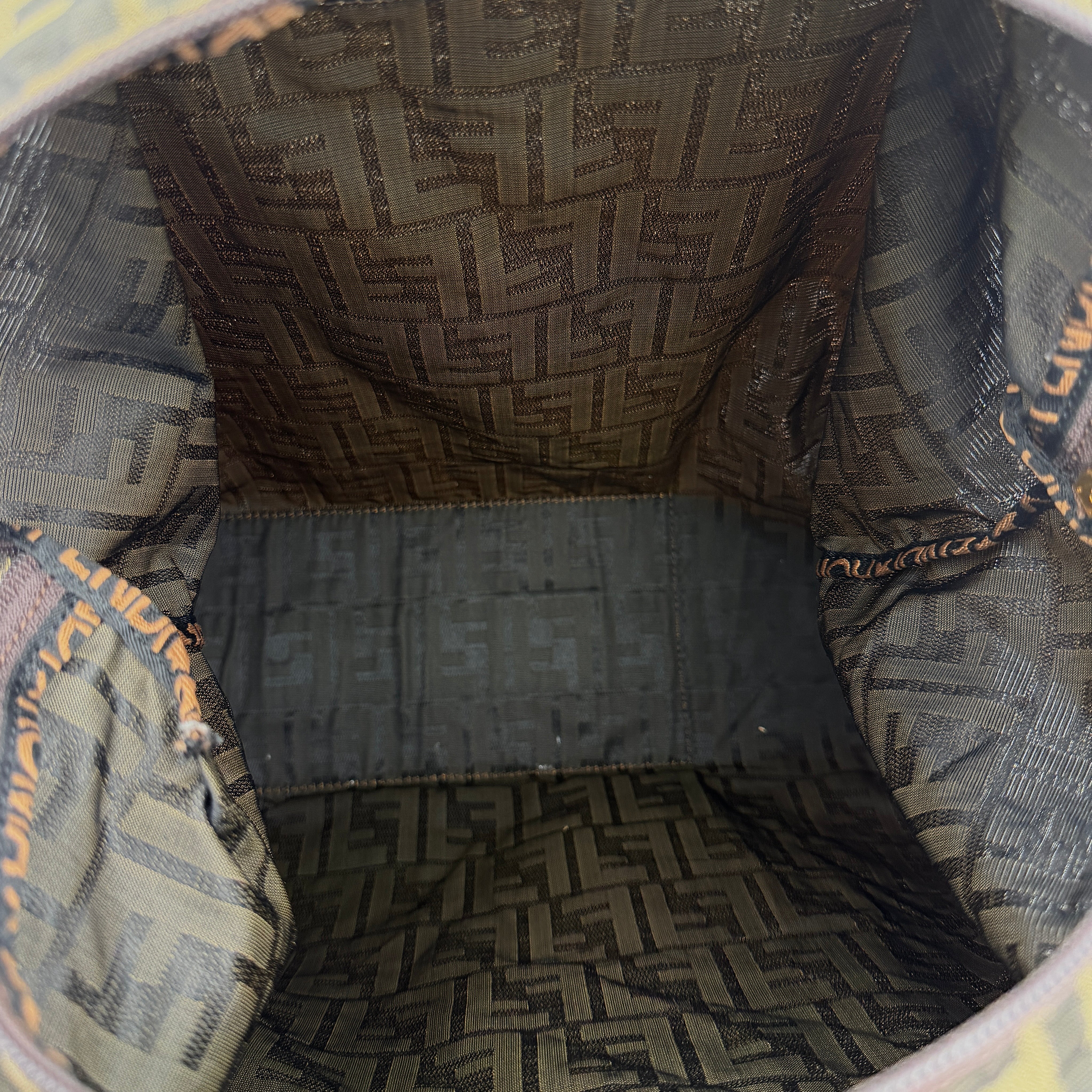 Fendi FF Zucca Tote Bag Brown