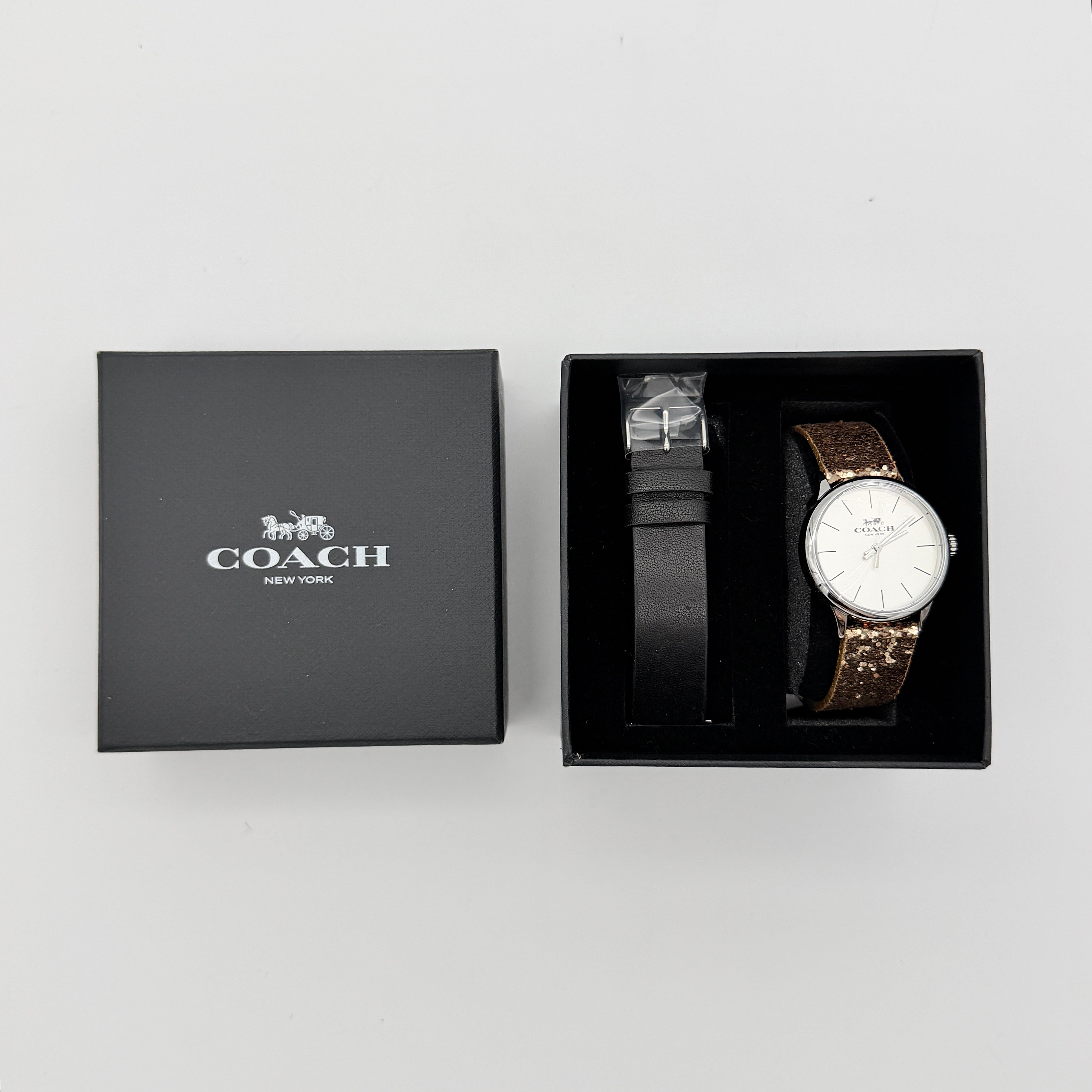 Coach Ruby Quartz CA.117.7.112.1536 Watch Glitter Rose Gold
