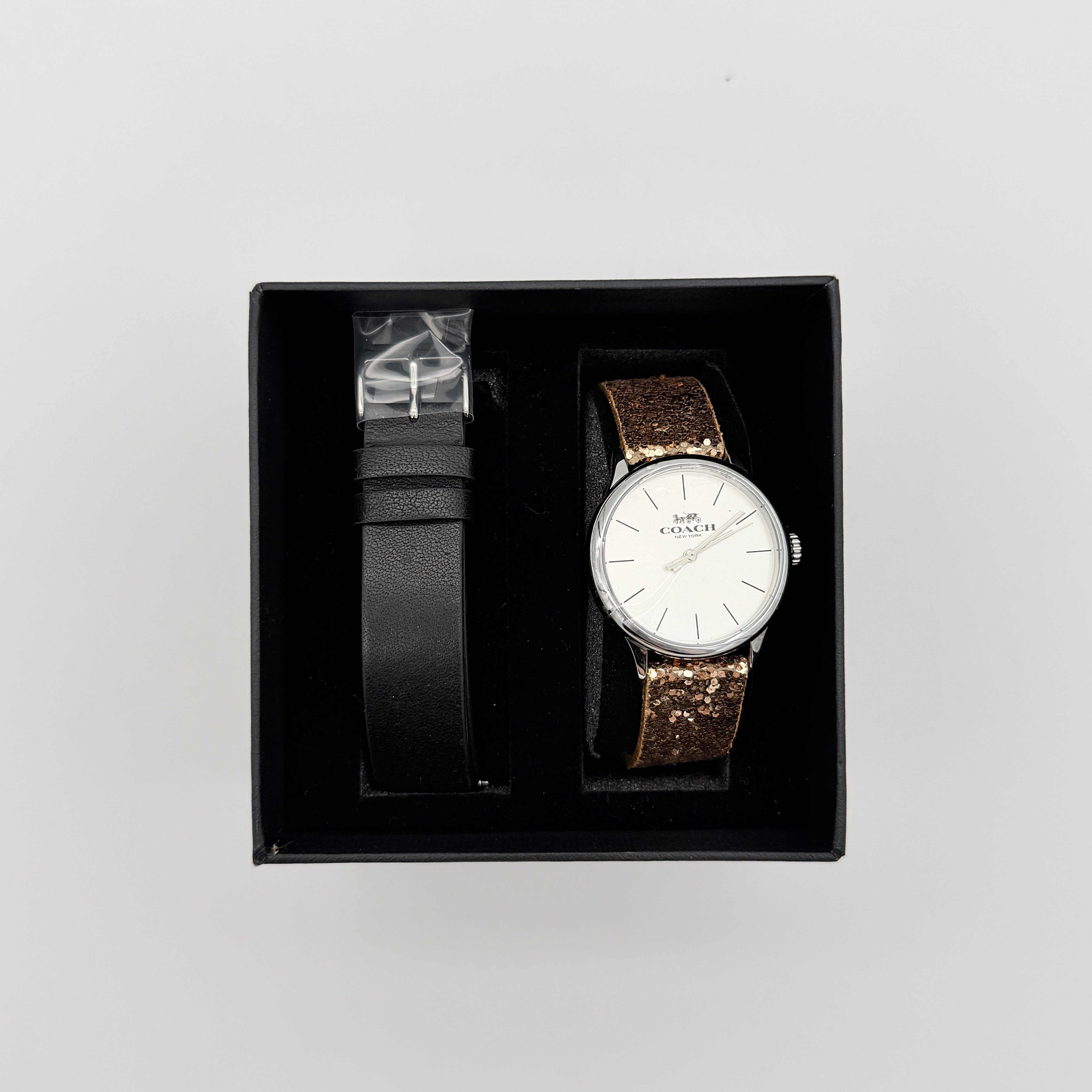 Coach Ruby Quartz CA.117.7.112.1536 Watch Glitter Rose Gold