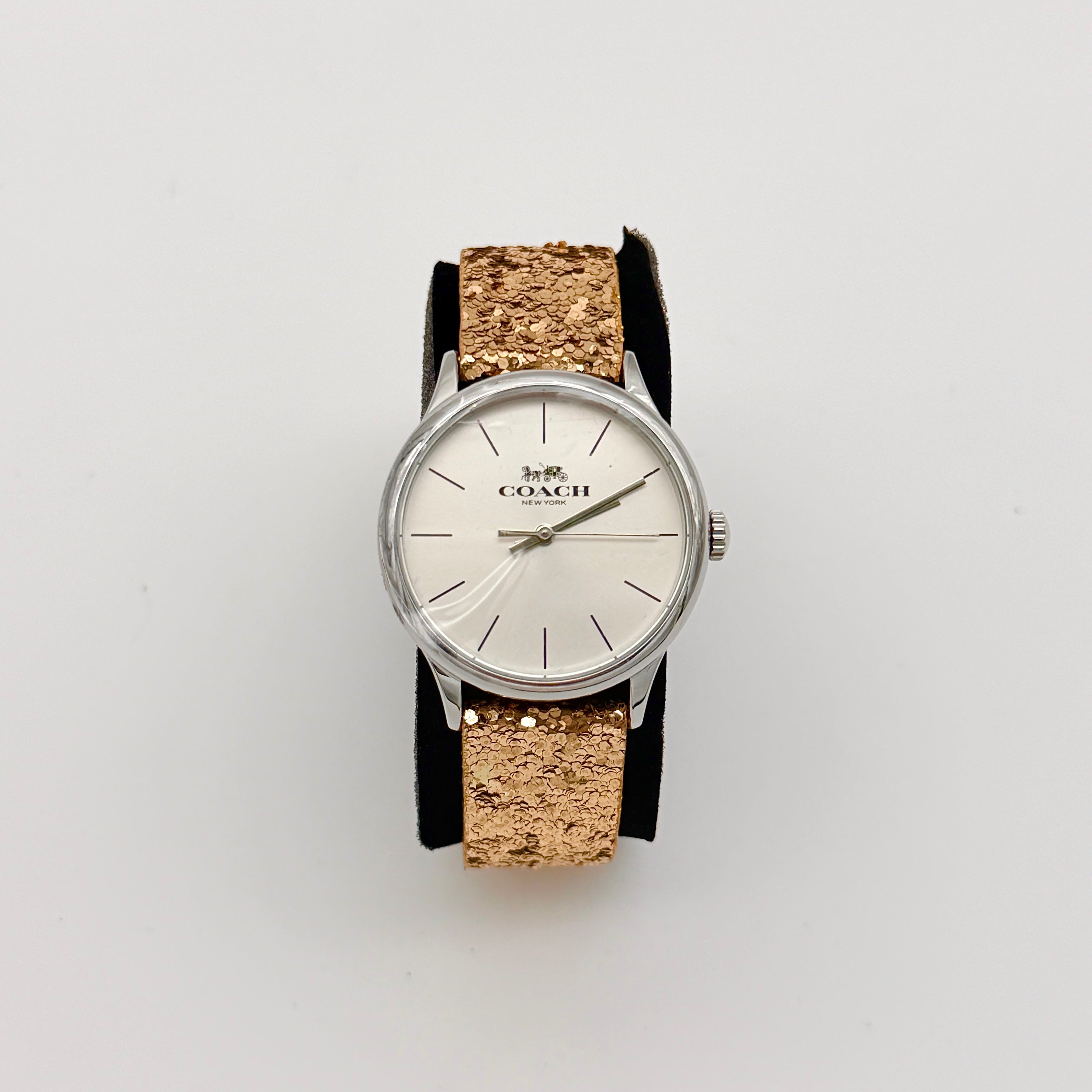 Coach Ruby Quartz CA.117.7.112.1536 Watch Glitter Rose Gold