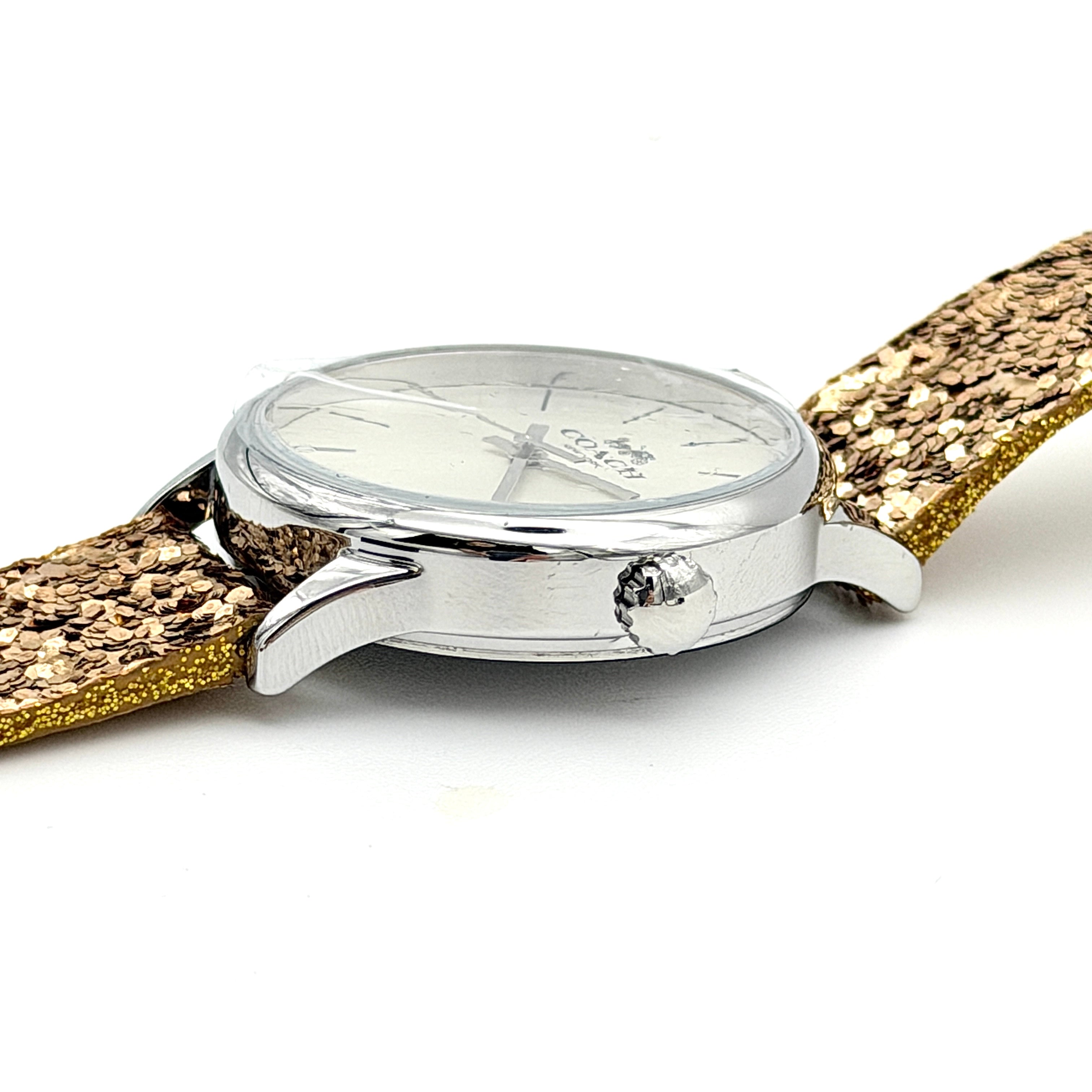 Coach Ruby Quartz CA.117.7.112.1536 Watch Glitter Rose Gold