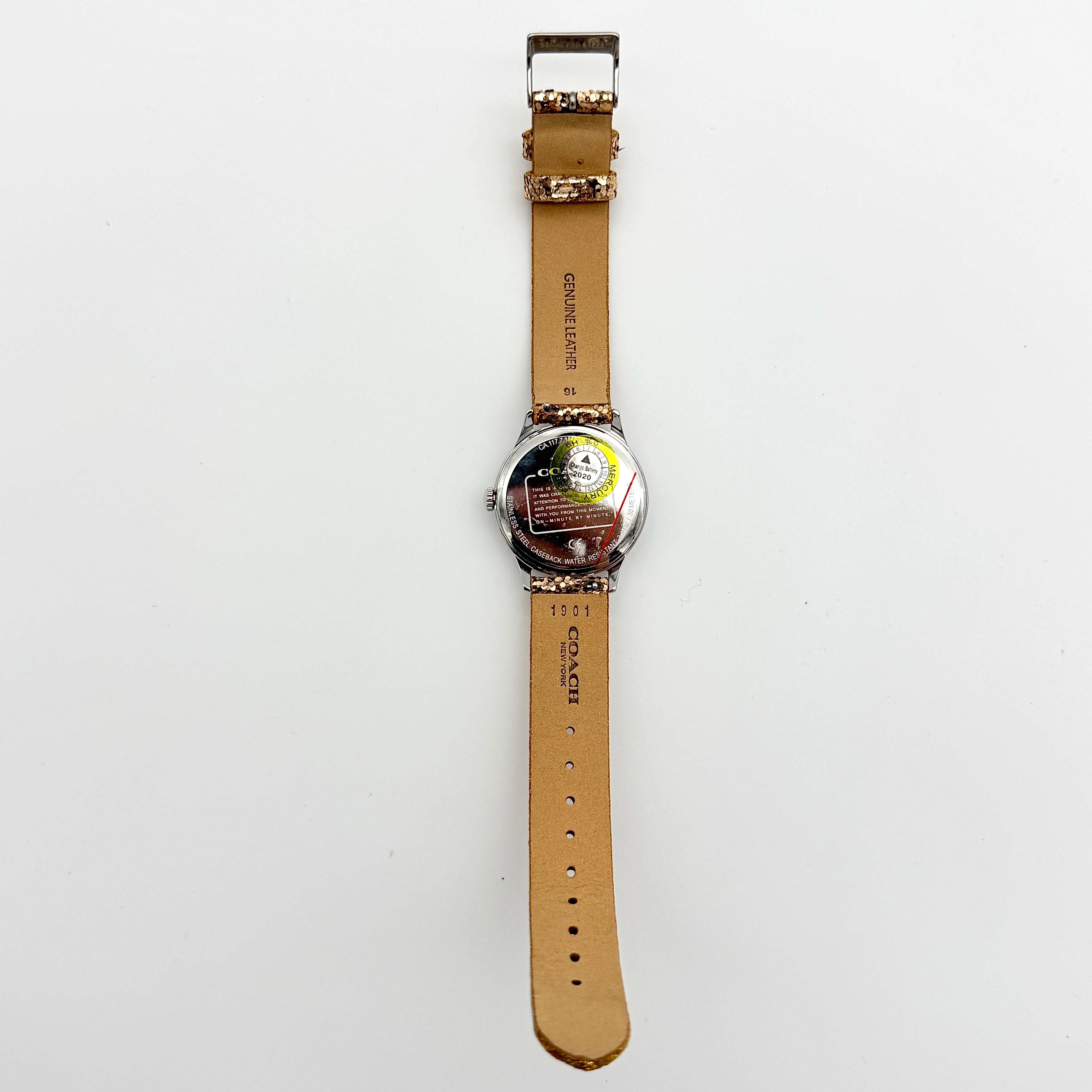 Coach Ruby Quartz CA.117.7.112.1536 Watch Glitter Rose Gold