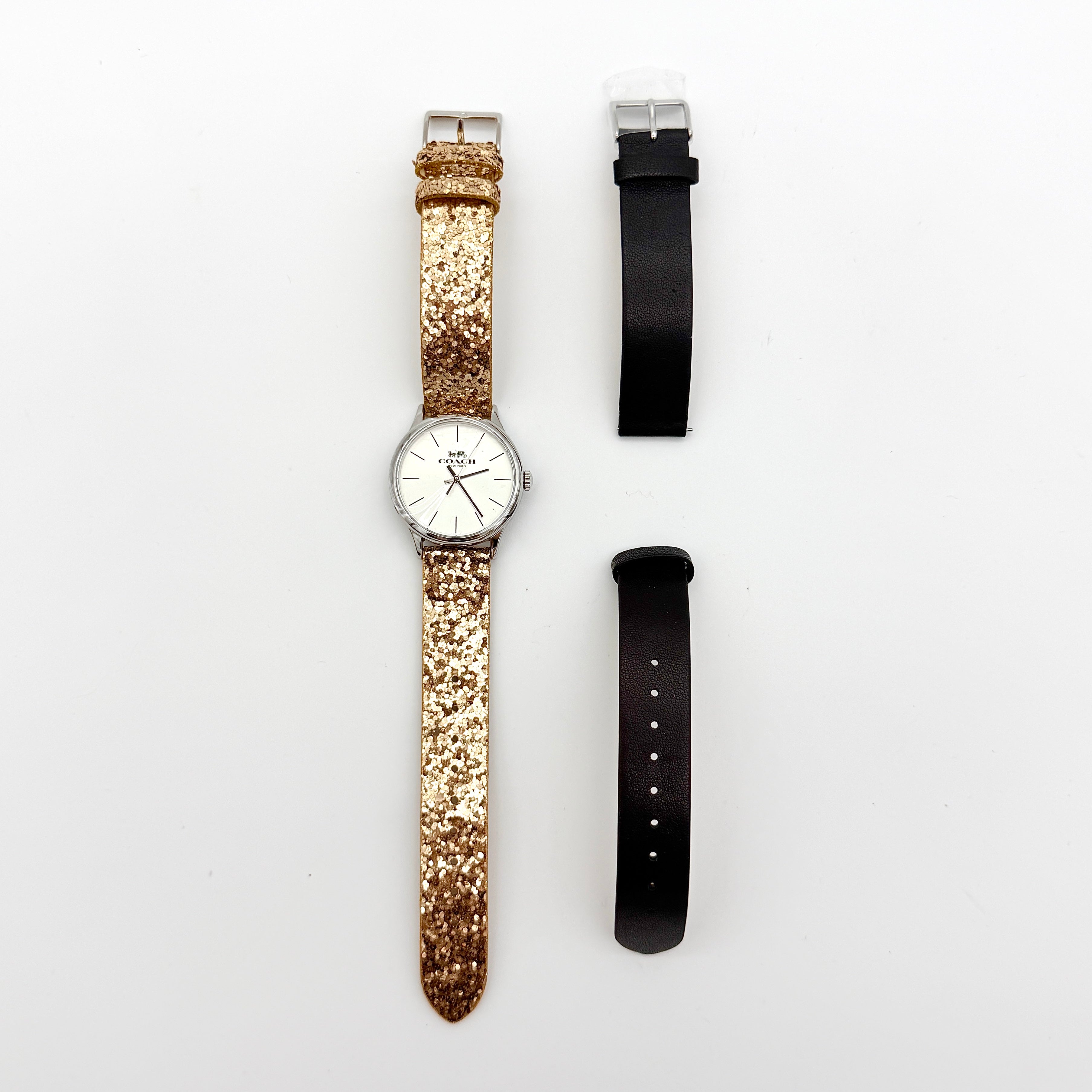 Coach Ruby Quartz CA.117.7.112.1536 Watch Glitter Rose Gold