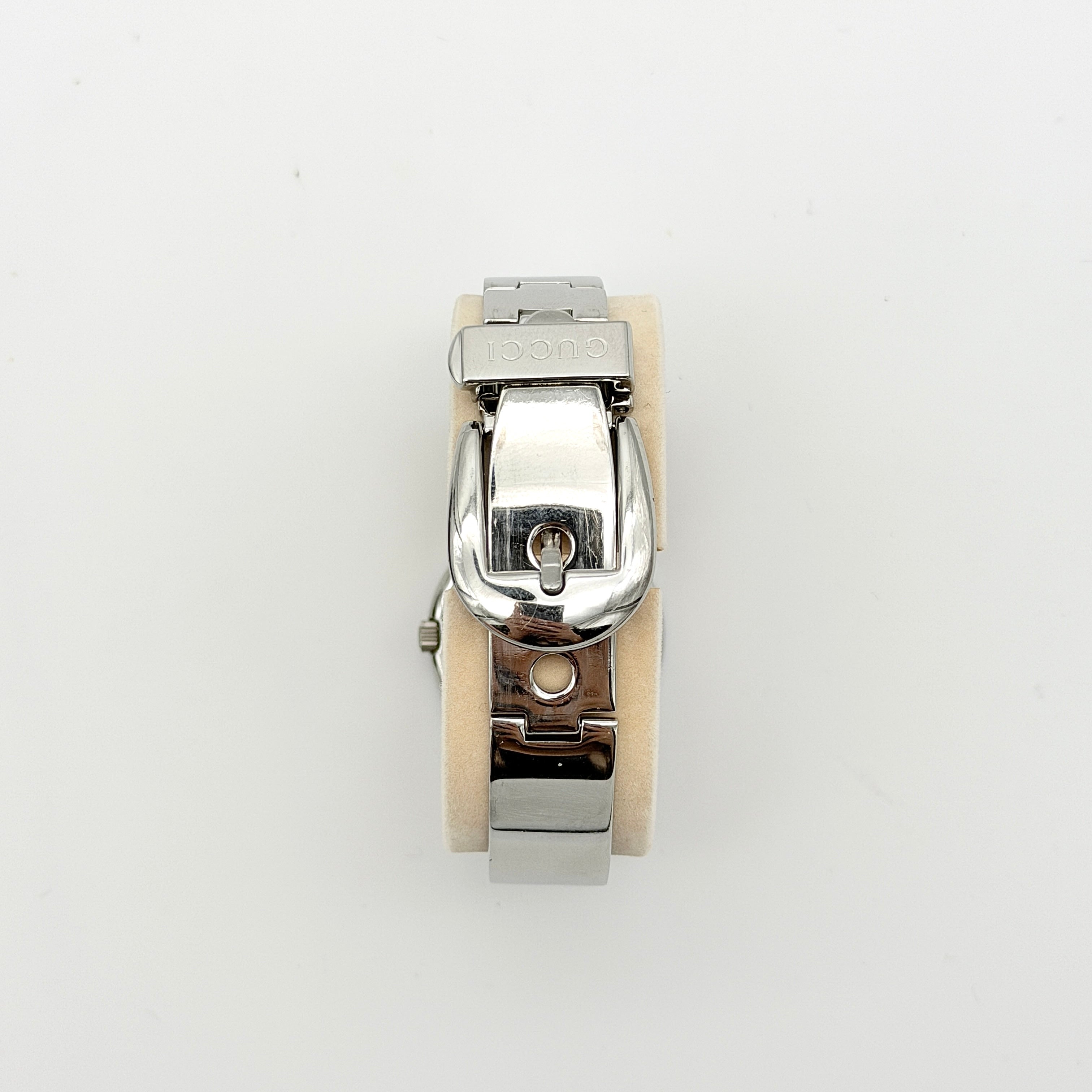 Gucci 6700L Black Dial Bangle Watch