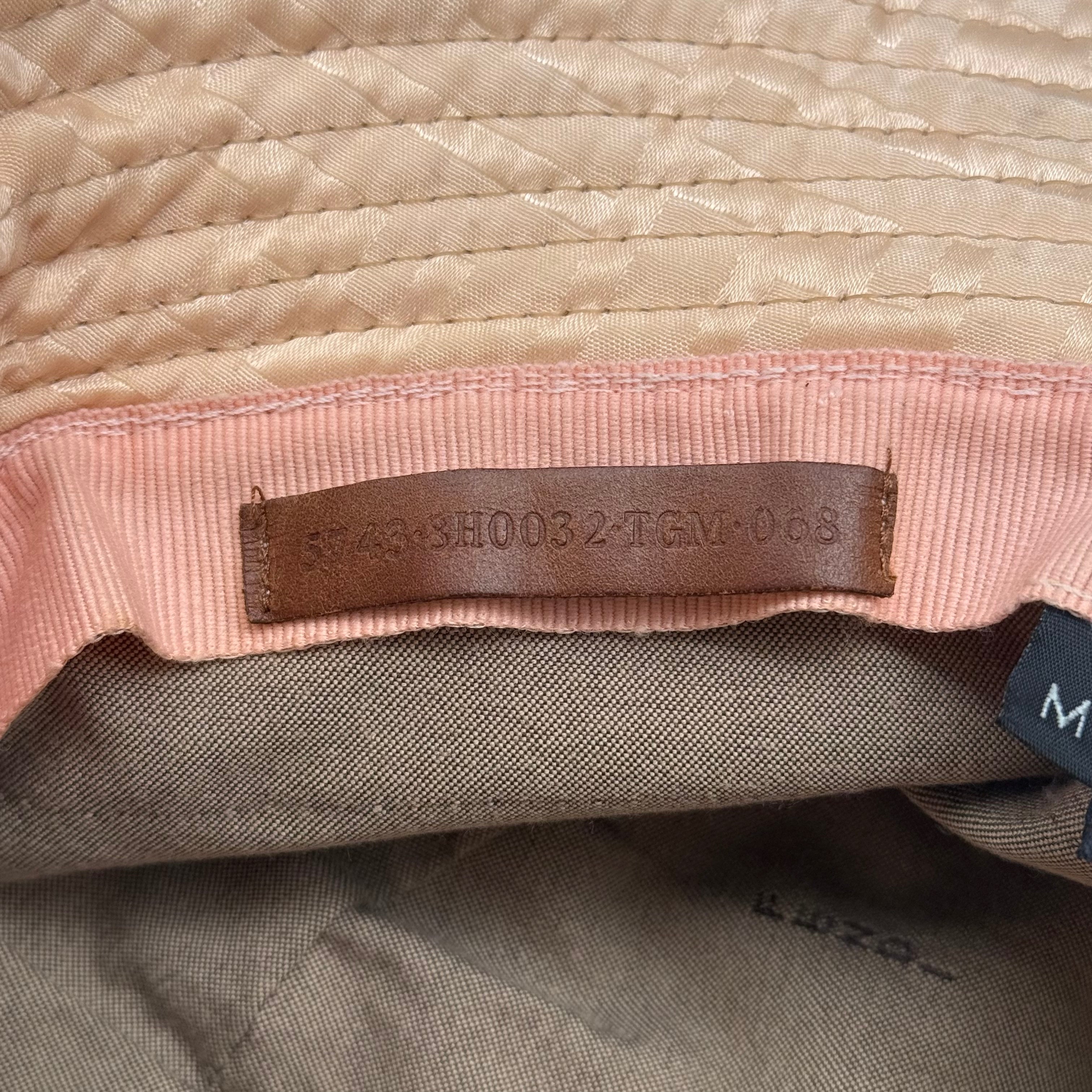 Fendi Zucca Pattern Bucket Hat Cream