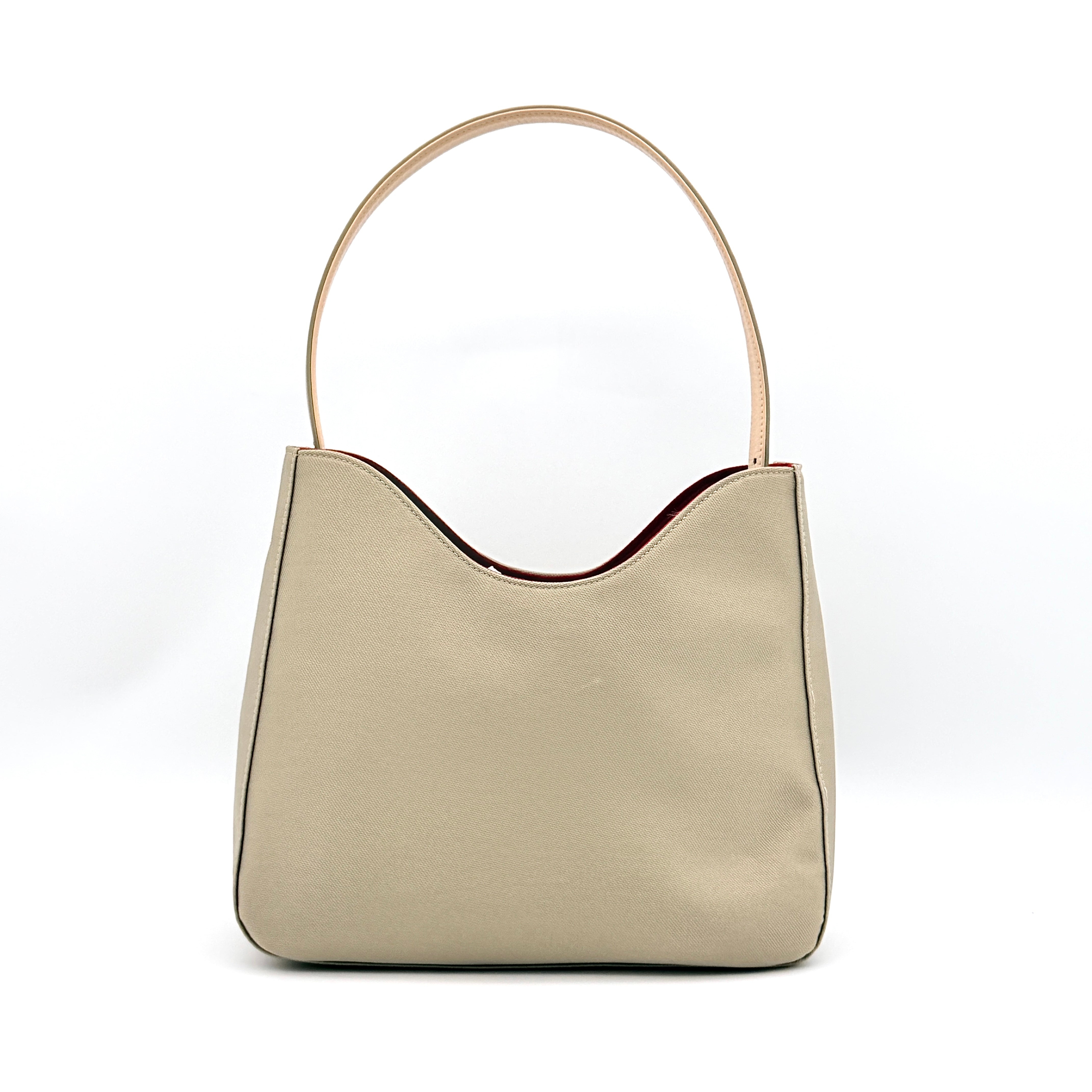 Givenchy 4G Logo Nylon Shoulder Bag Beige