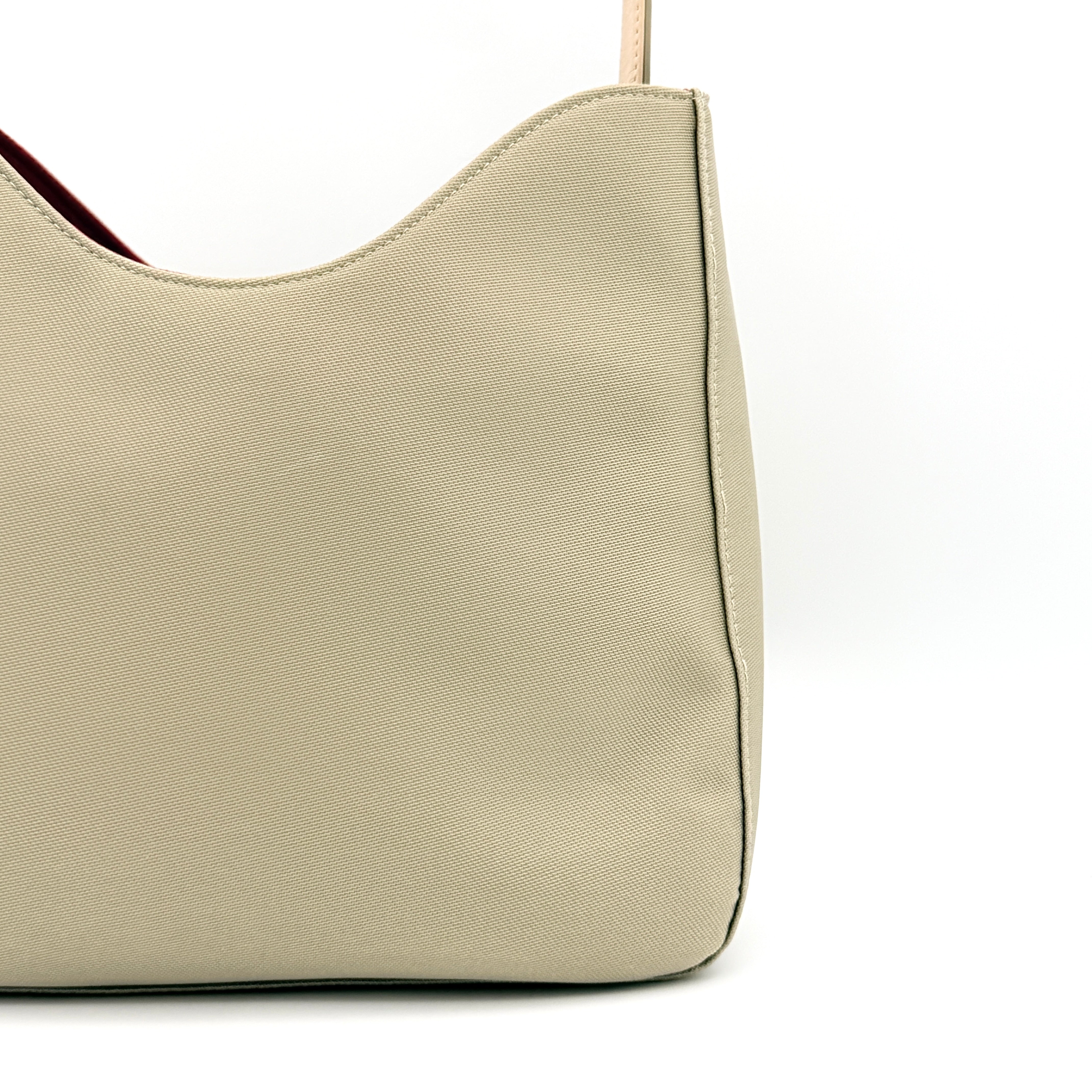 Givenchy 4G Logo Nylon Shoulder Bag Beige