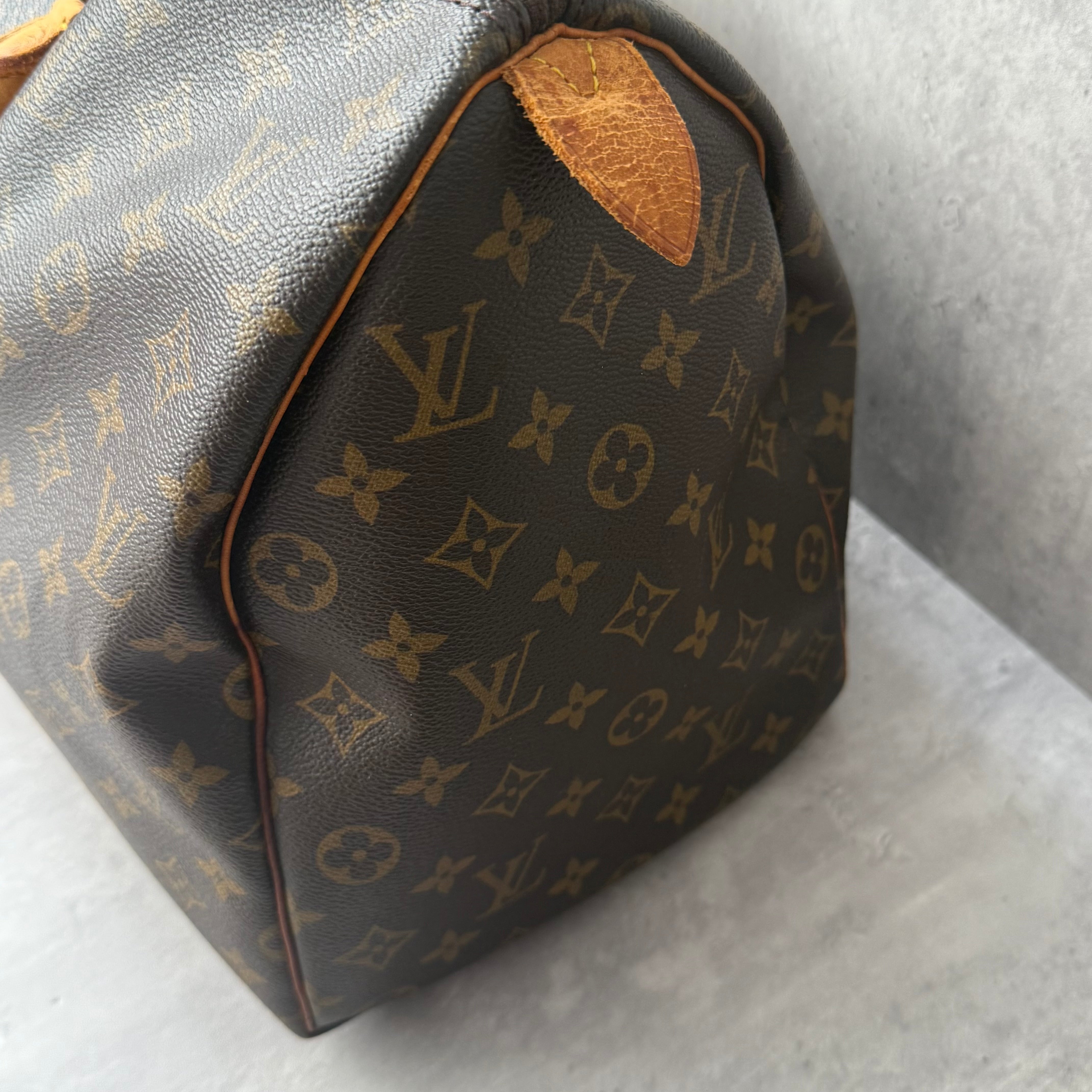 Louis Vuitton Monogram Keepall Duffle Bag Brown