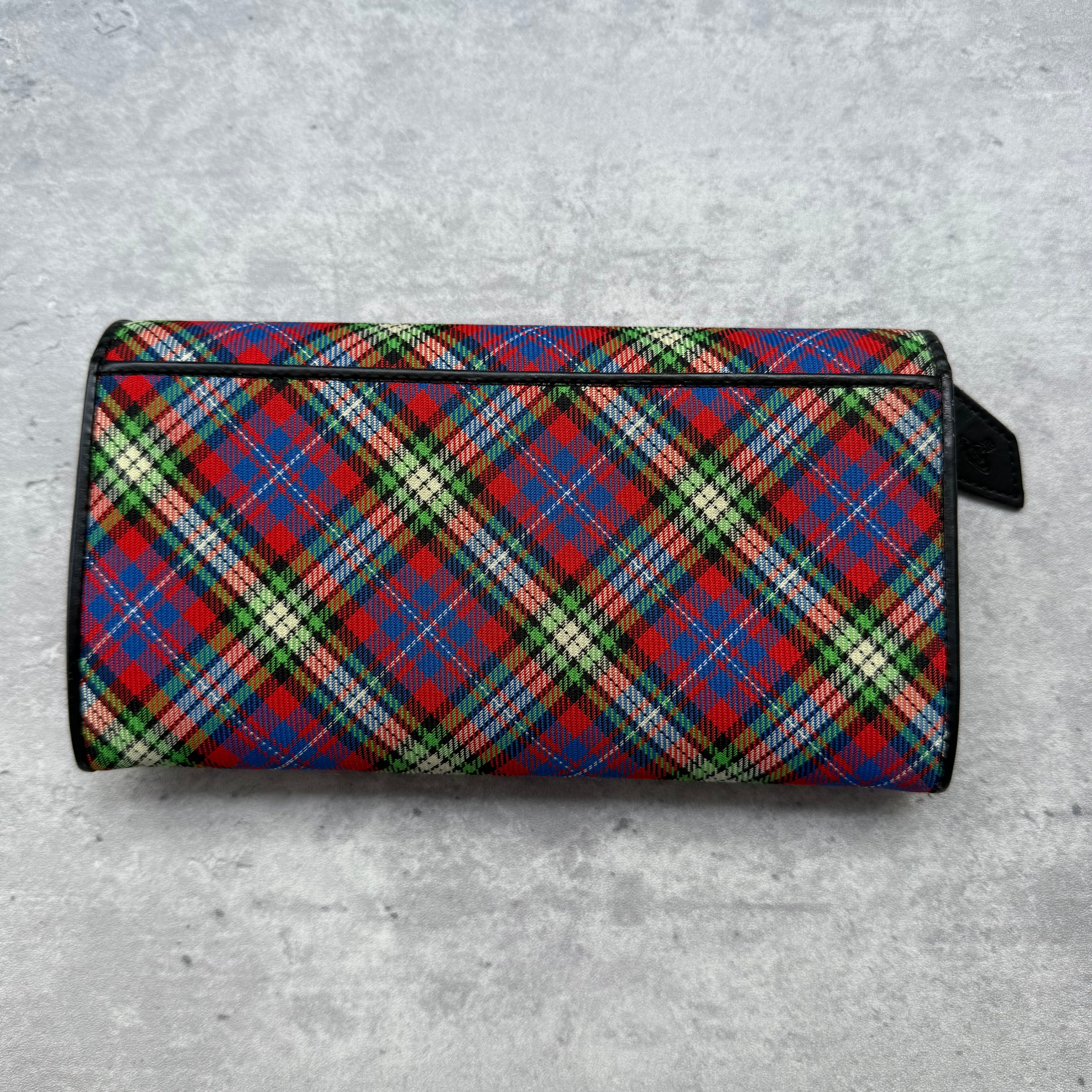 Vivienne Westwood Orb Check Long Wallet Multicolor