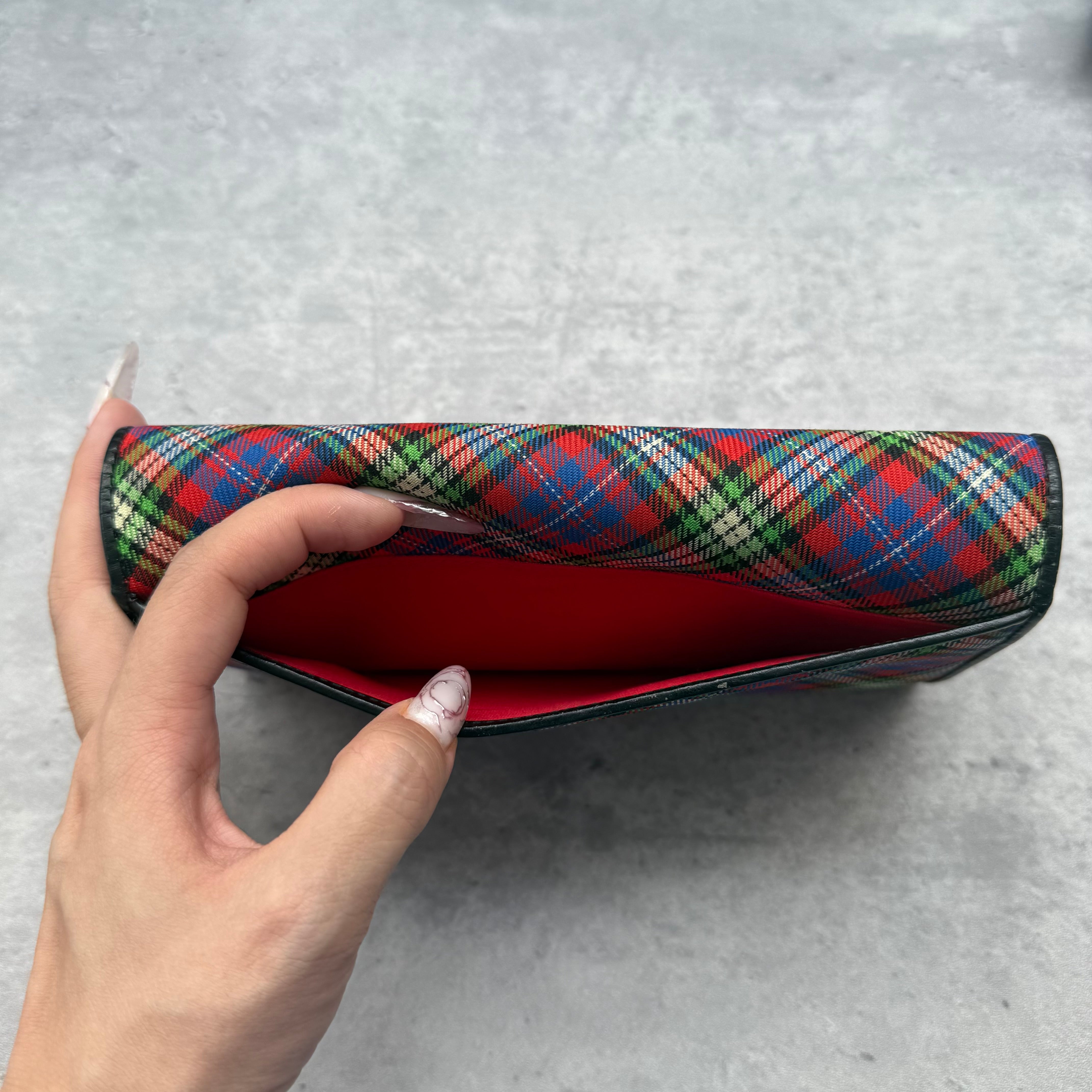 Vivienne Westwood Orb Check Long Wallet Multicolor