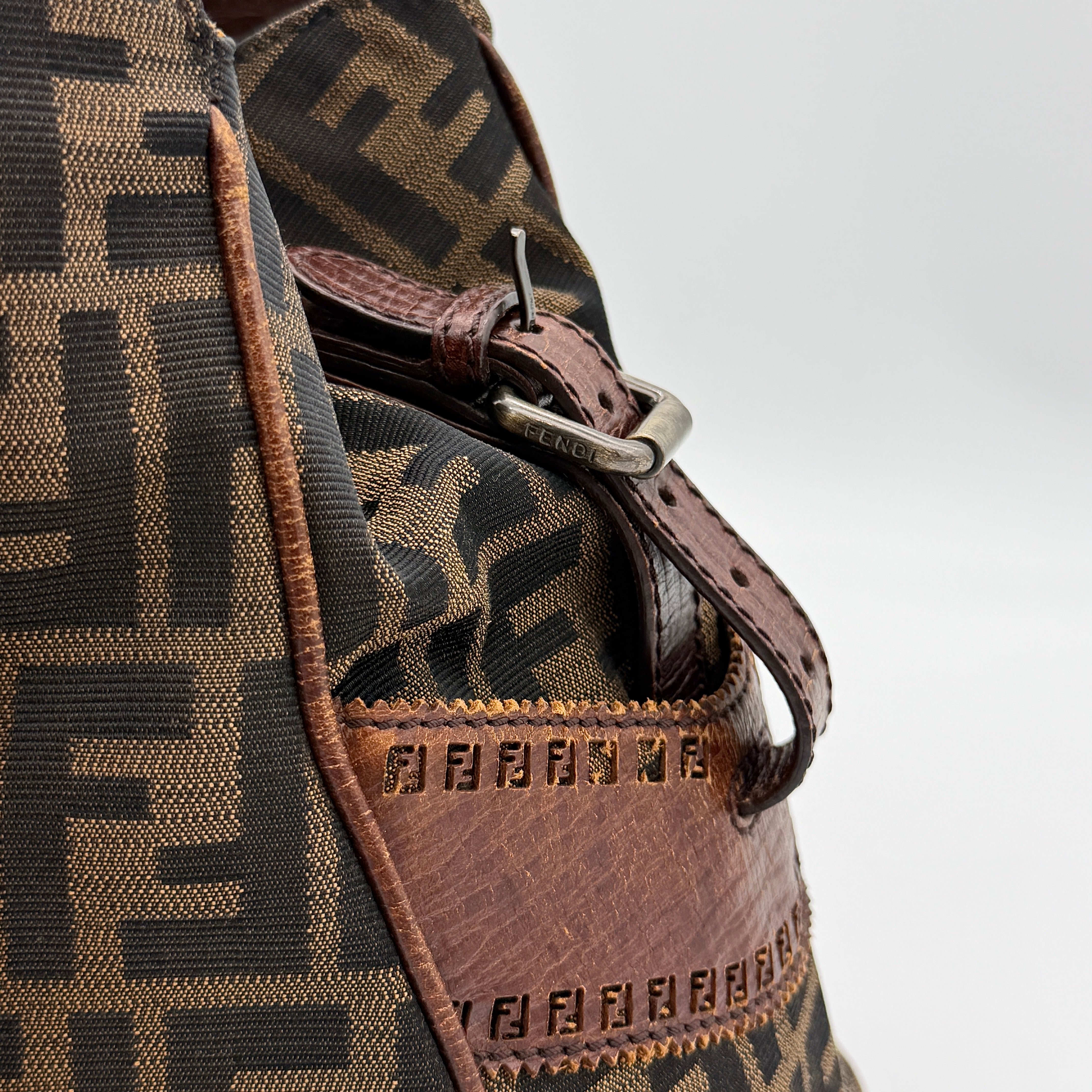 Fendi FF Zucca Etniko Handbag Brown