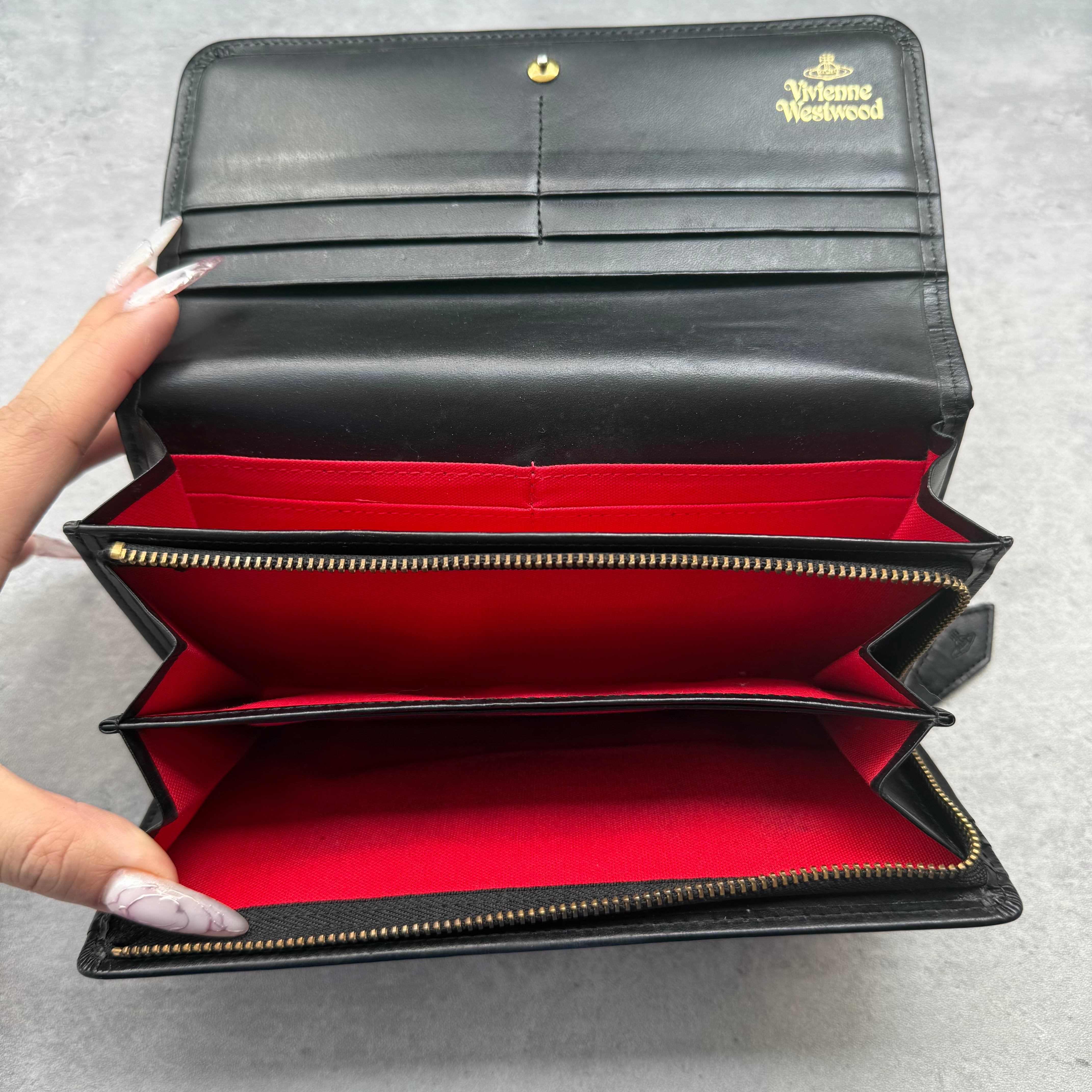 Vivienne Westwood Orb Check Long Wallet Multicolor