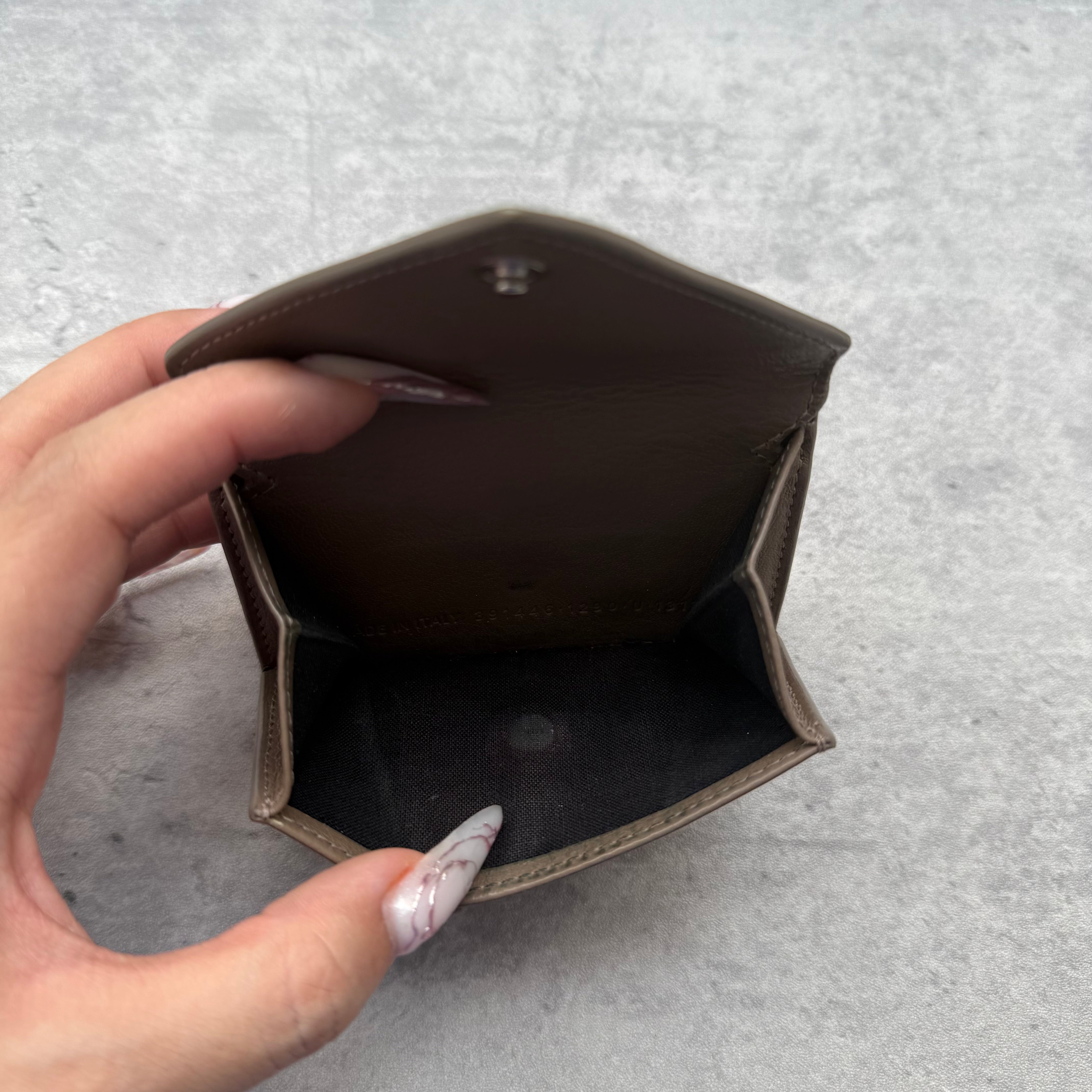 Balenciaga Papier Mini Wallet Brown