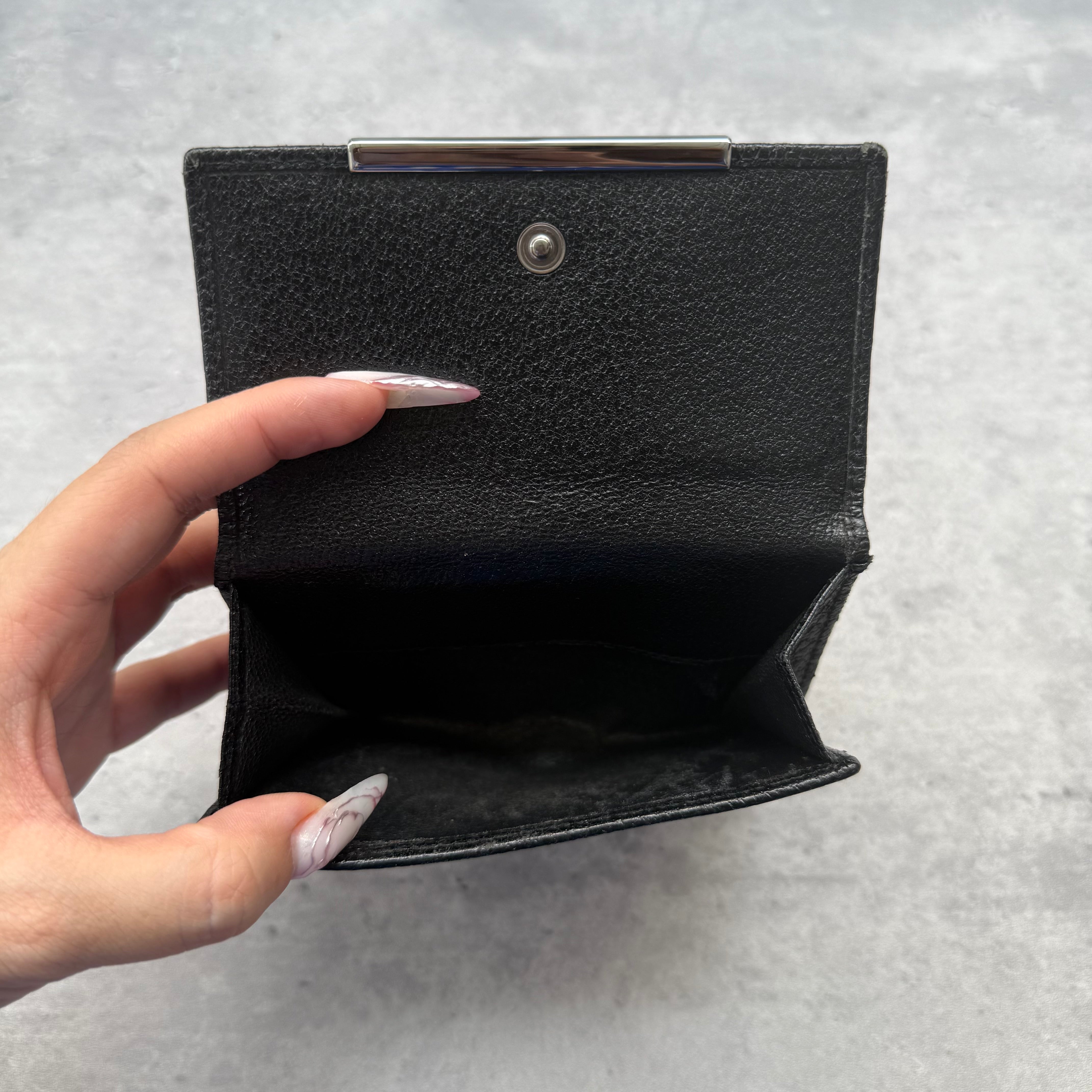 Gucci GG Monogram Compact Wallet Black