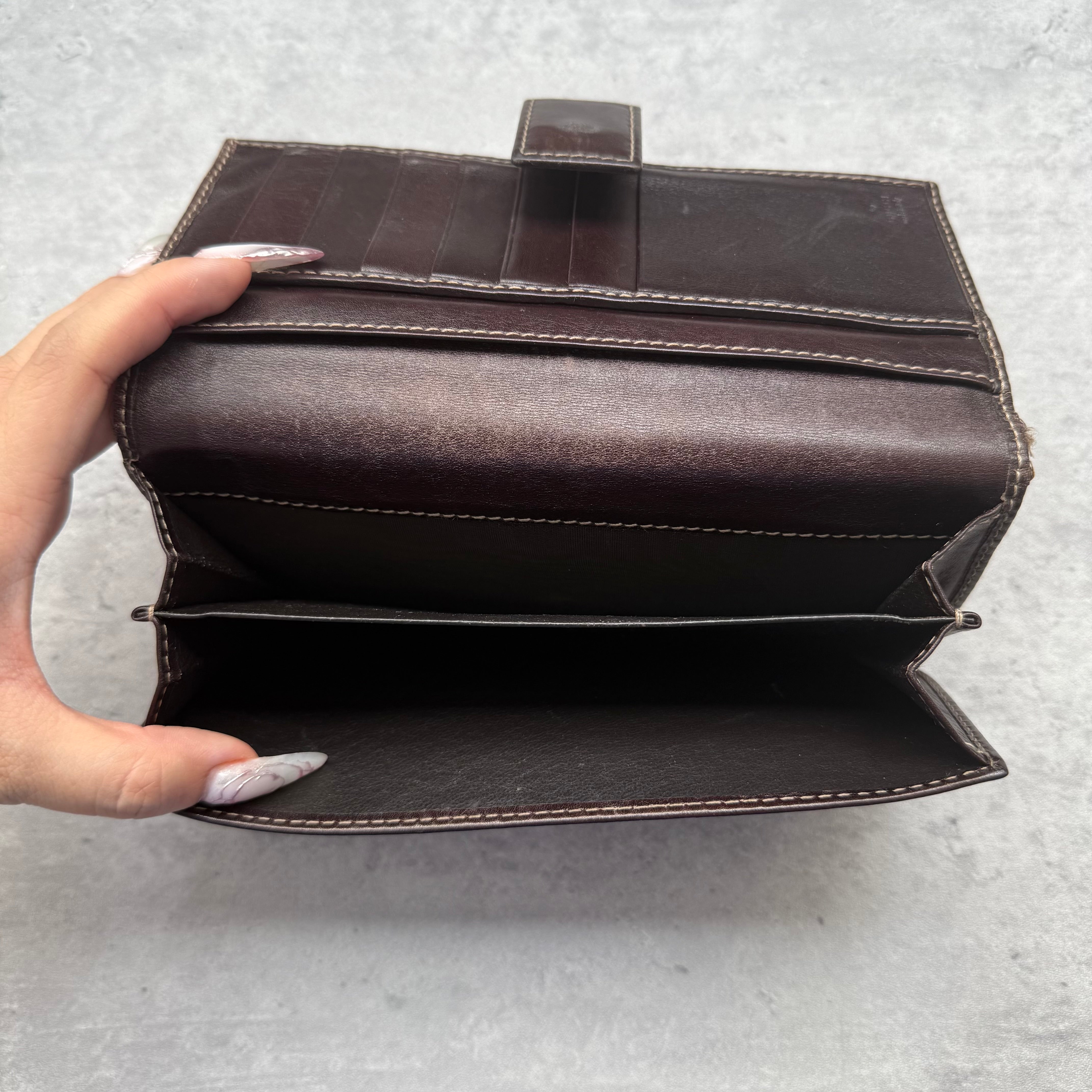 Gucci GG Monogram Britt Long Wallet Beige/Brown