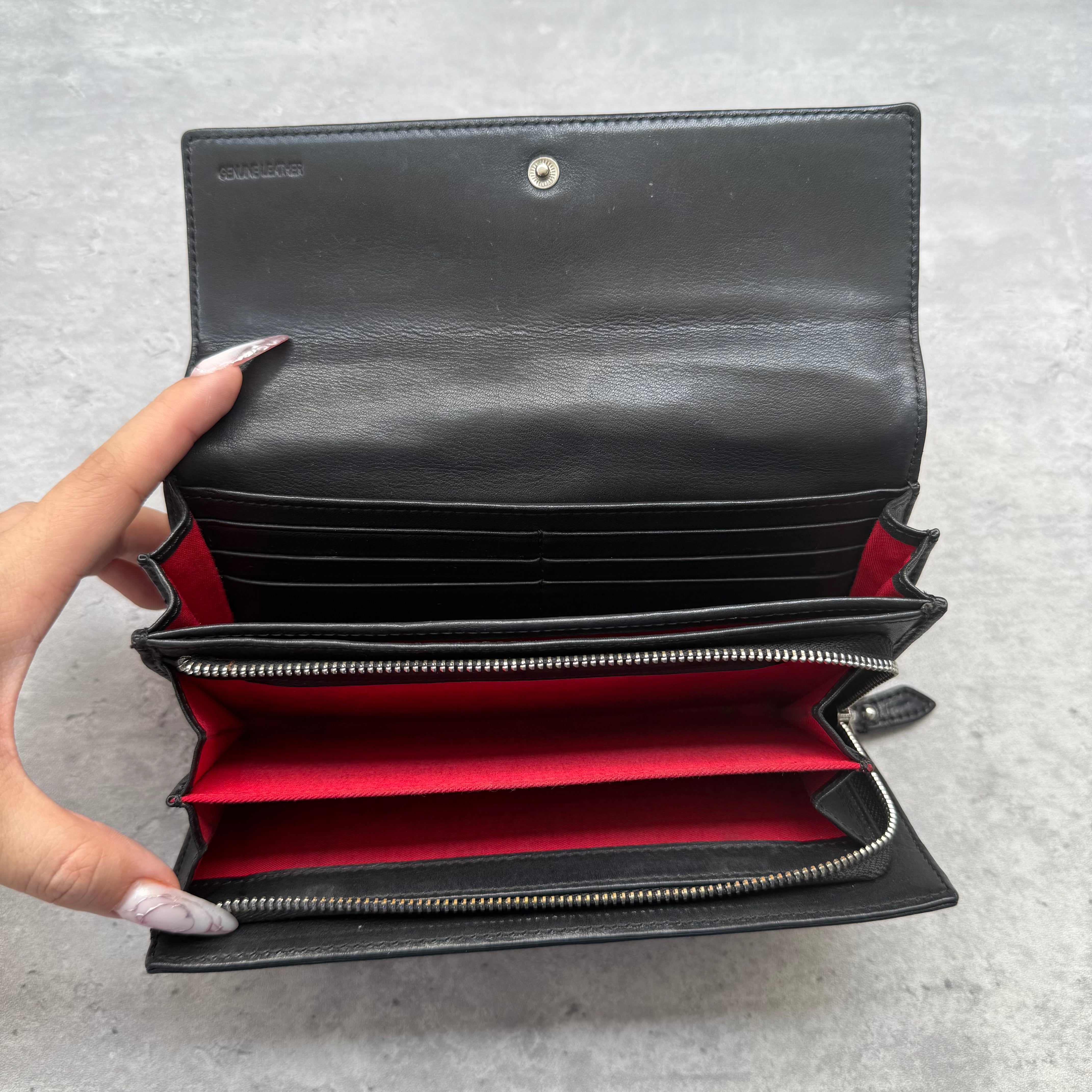 Vivienne Westwood Anglomania Orb Long Wallet Black