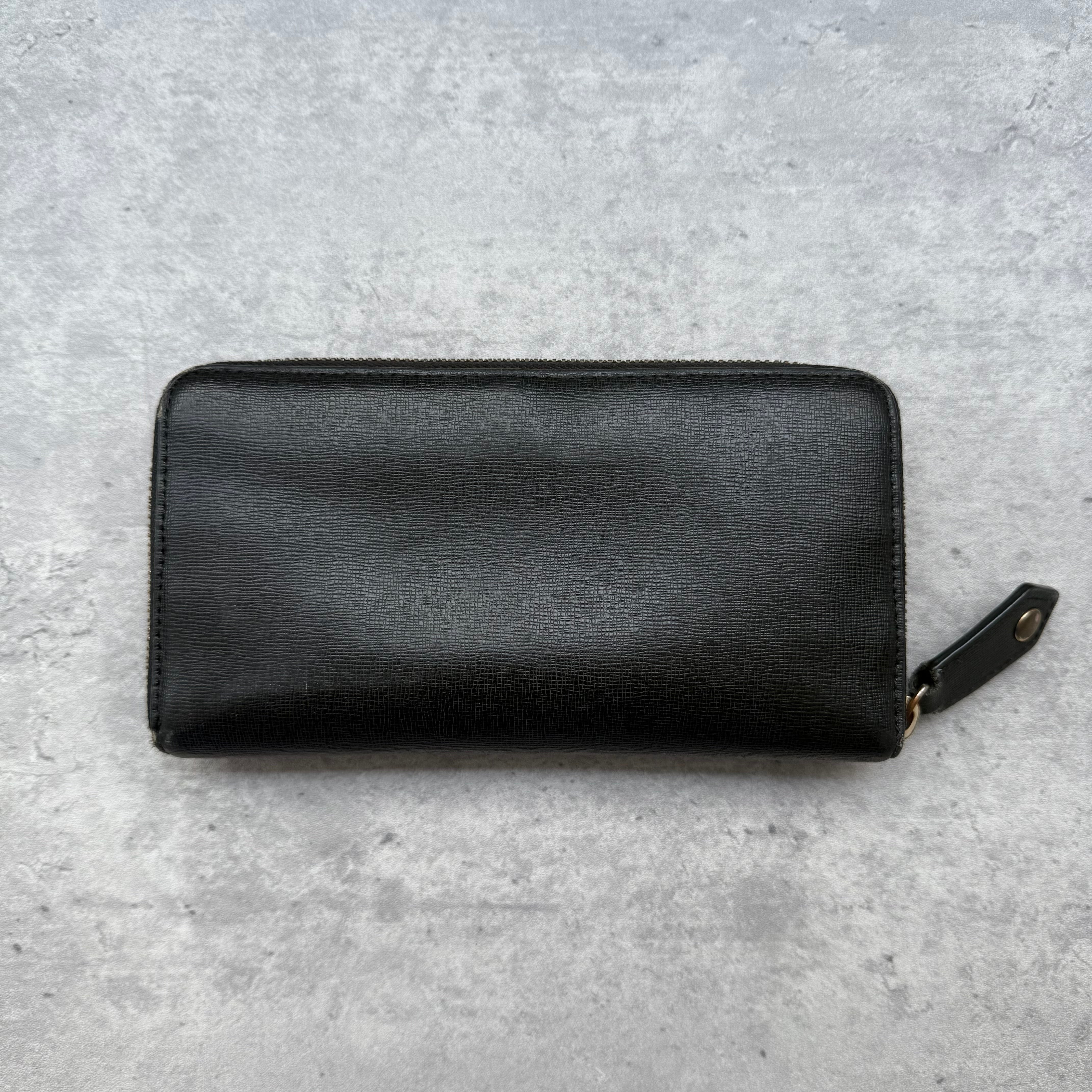 Vivienne Westwood Orb Zip Round Long Wallet Black