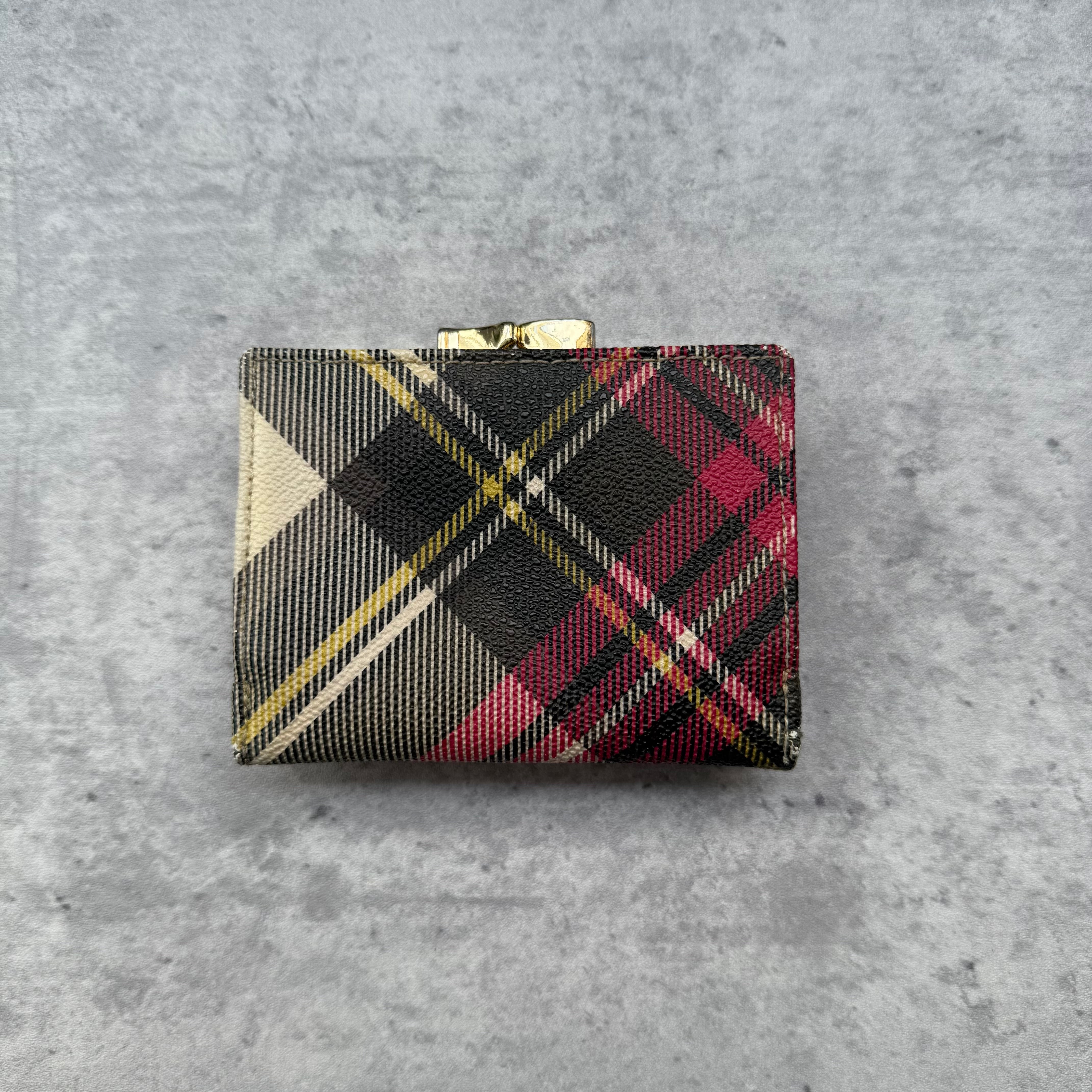 Vivienne Westwood Orb Checkered Mini Wallet Multicolor