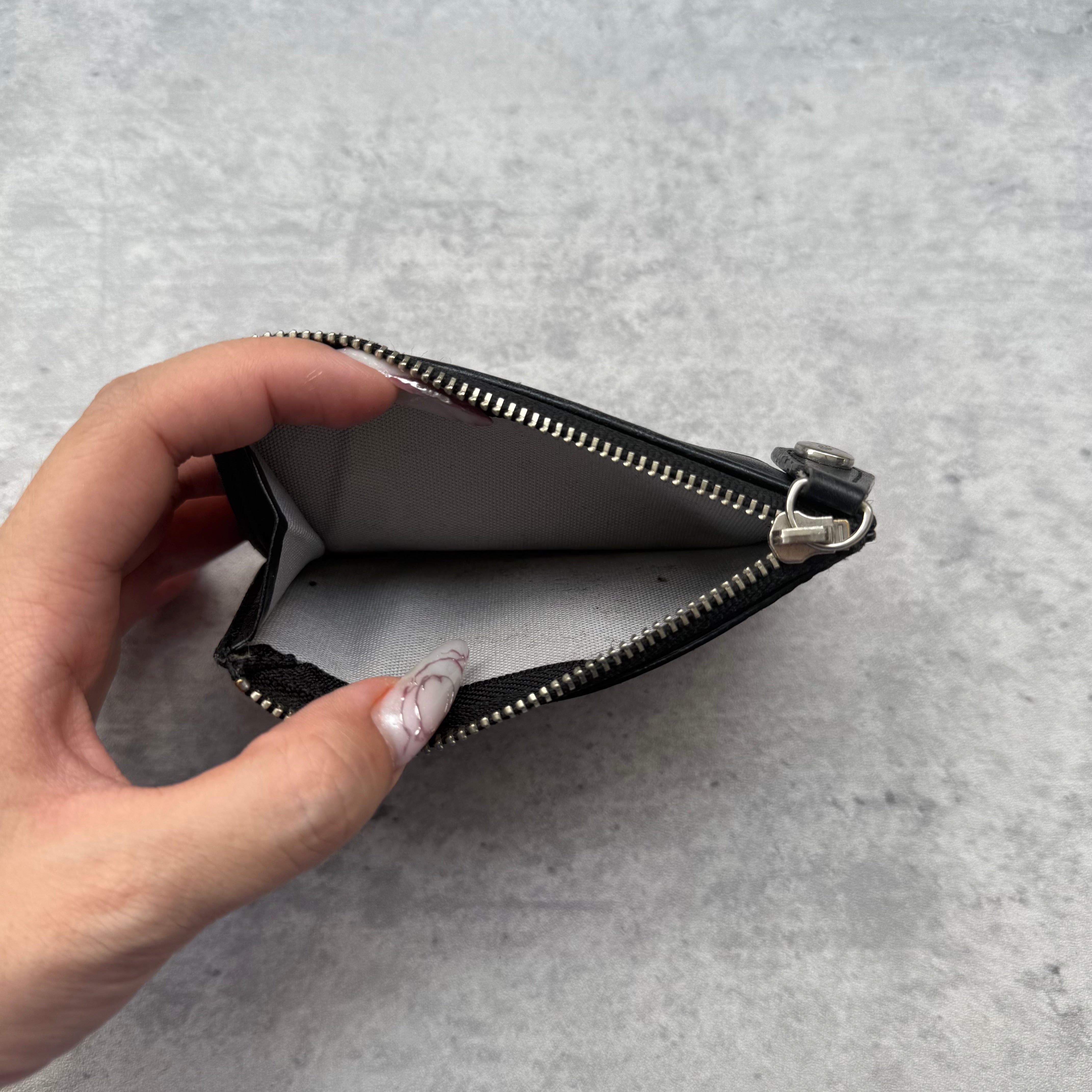 Vivienne Westwood Signature Orb Croc Cardholder Black