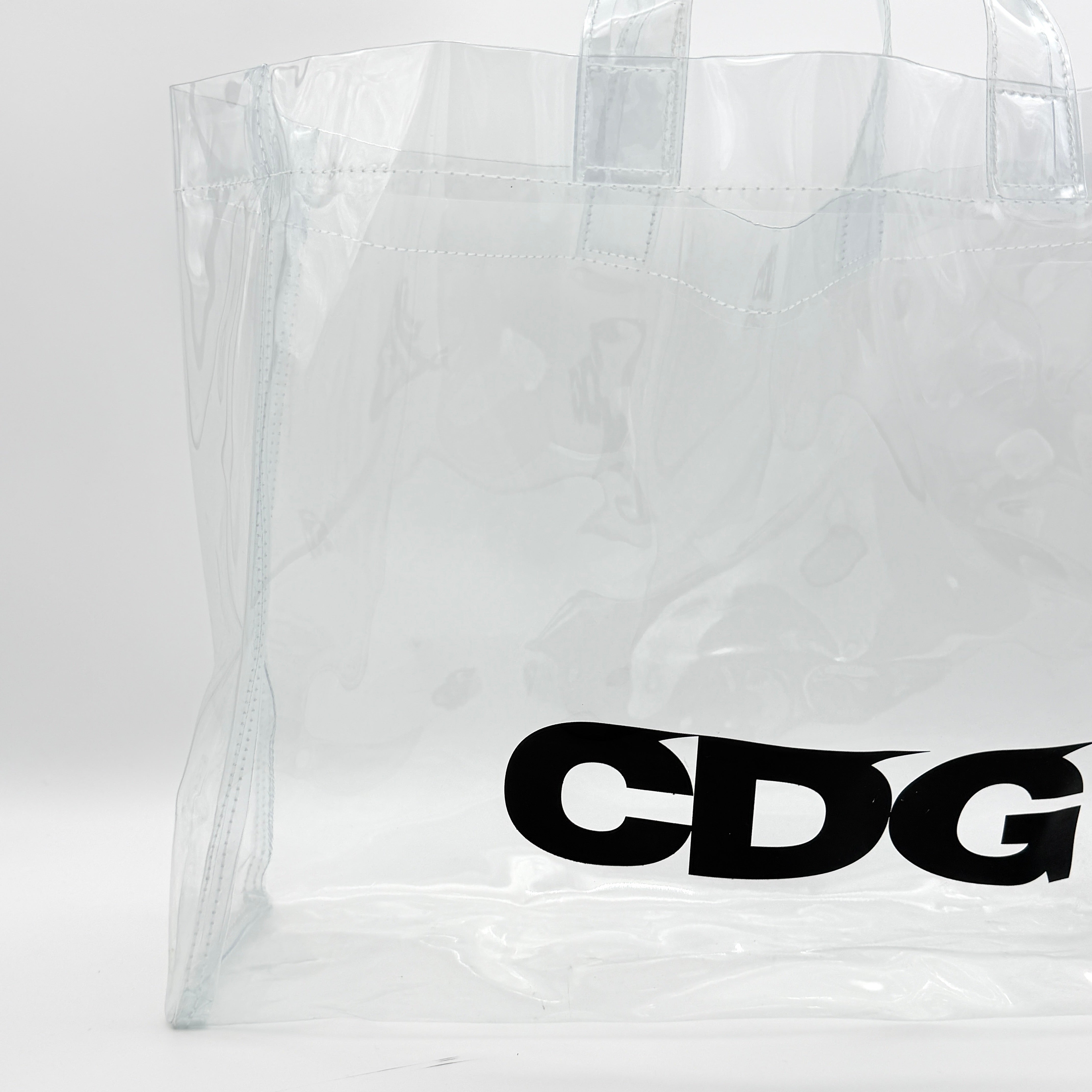 COMME des GARÇONS CDG Transparent PVC Tote Bag Clear