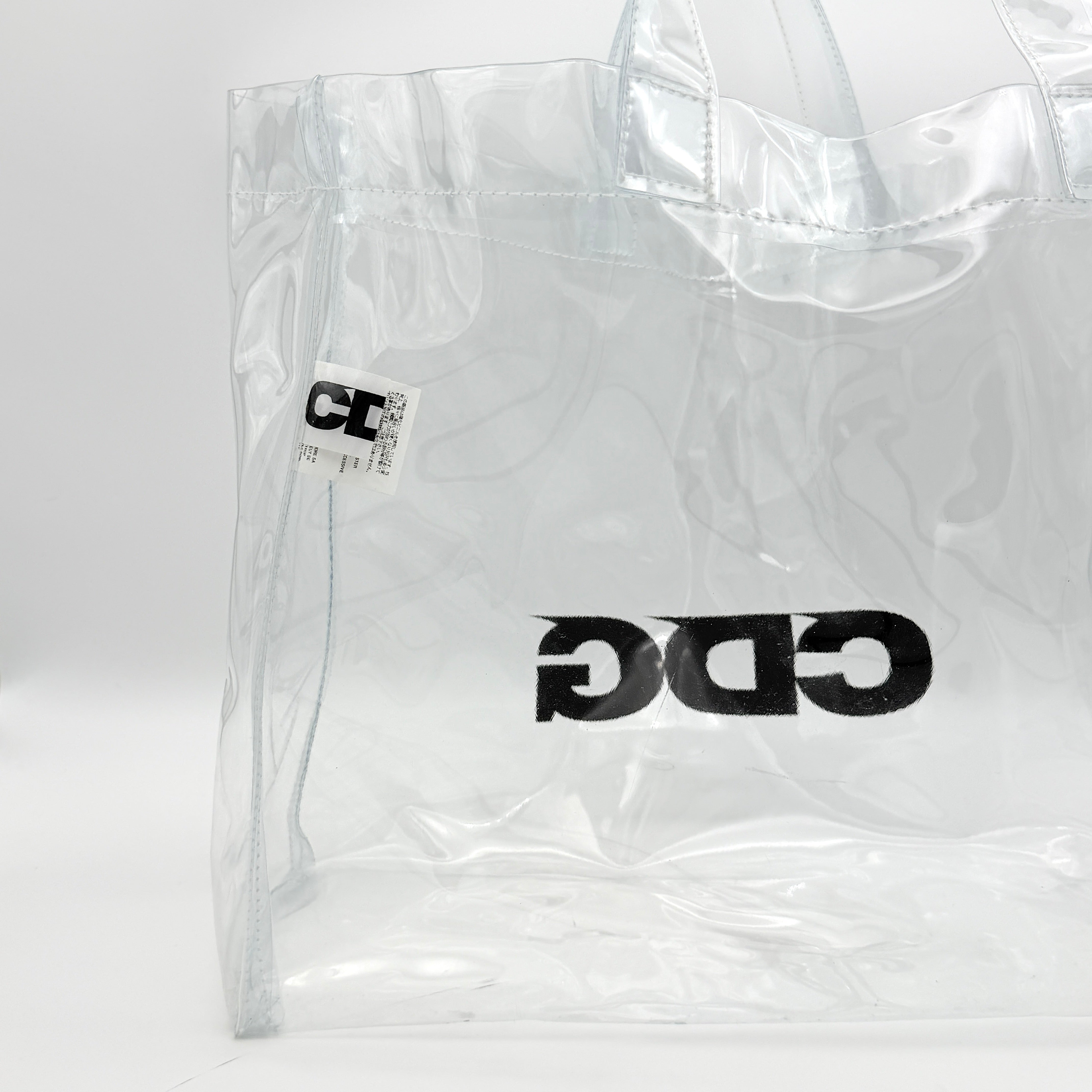 COMME des GARÇONS CDG Transparent PVC Tote Bag Clear