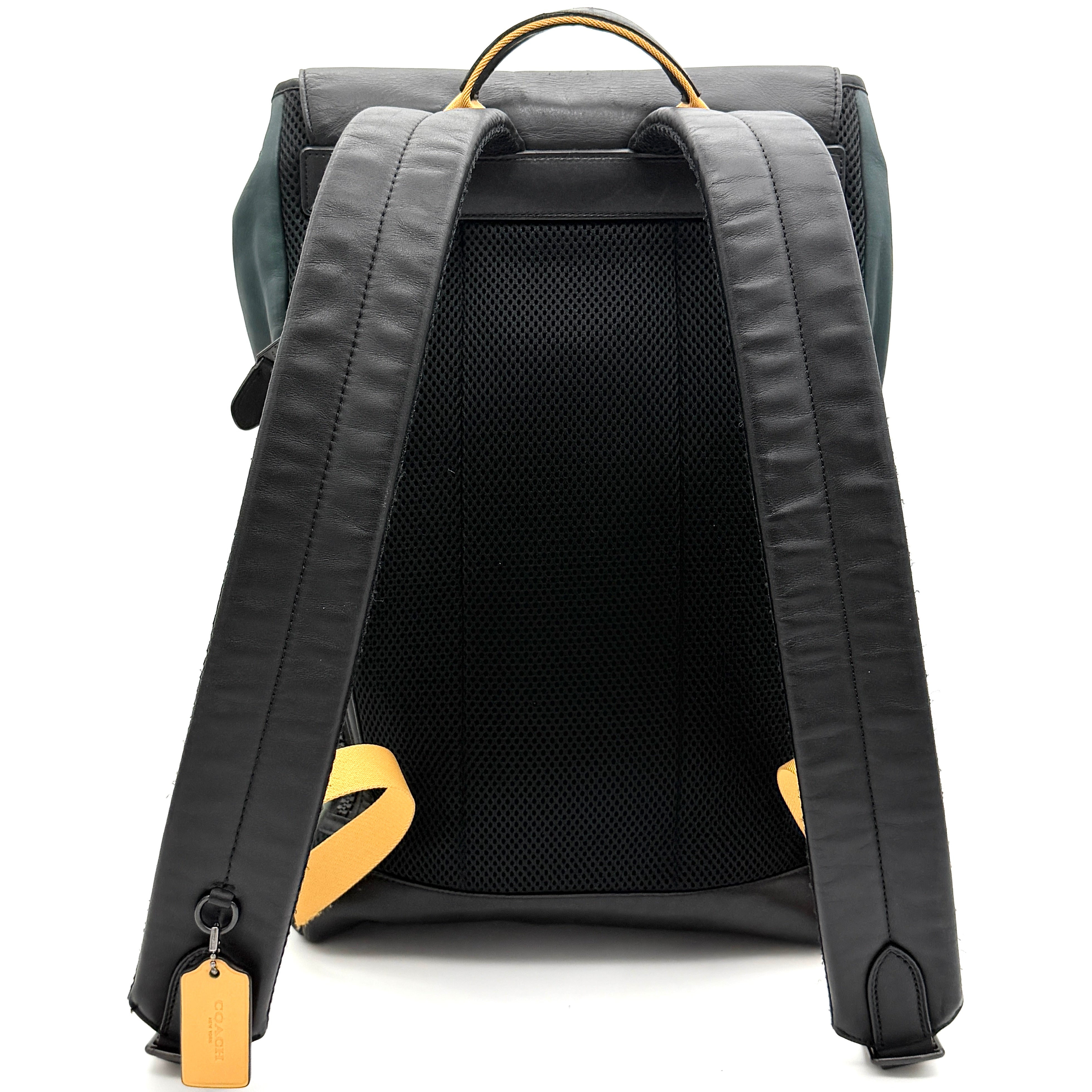 Coach Track Colorblock Patch Forest Backpack Green