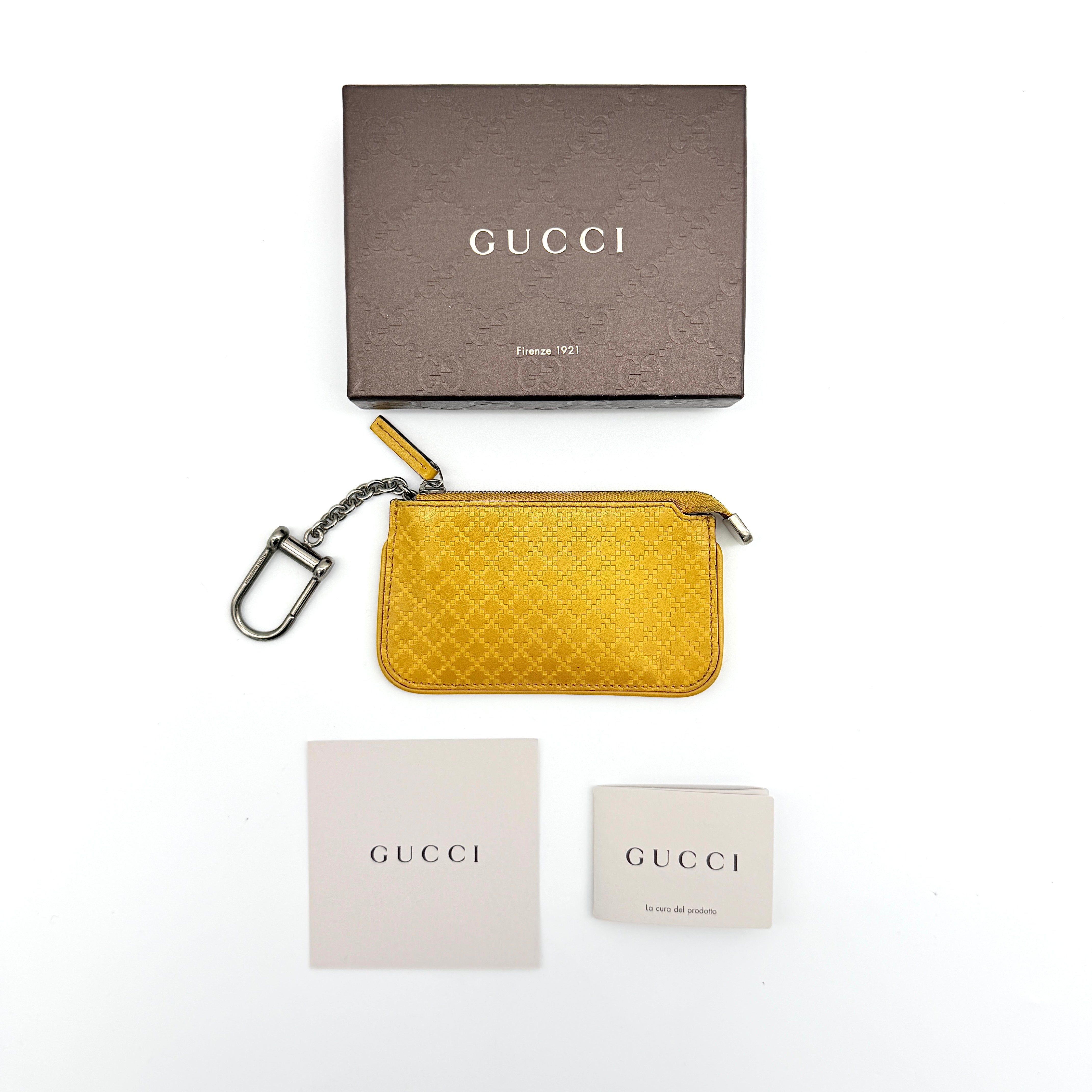 Gucci Diamante Coin Case Yellow