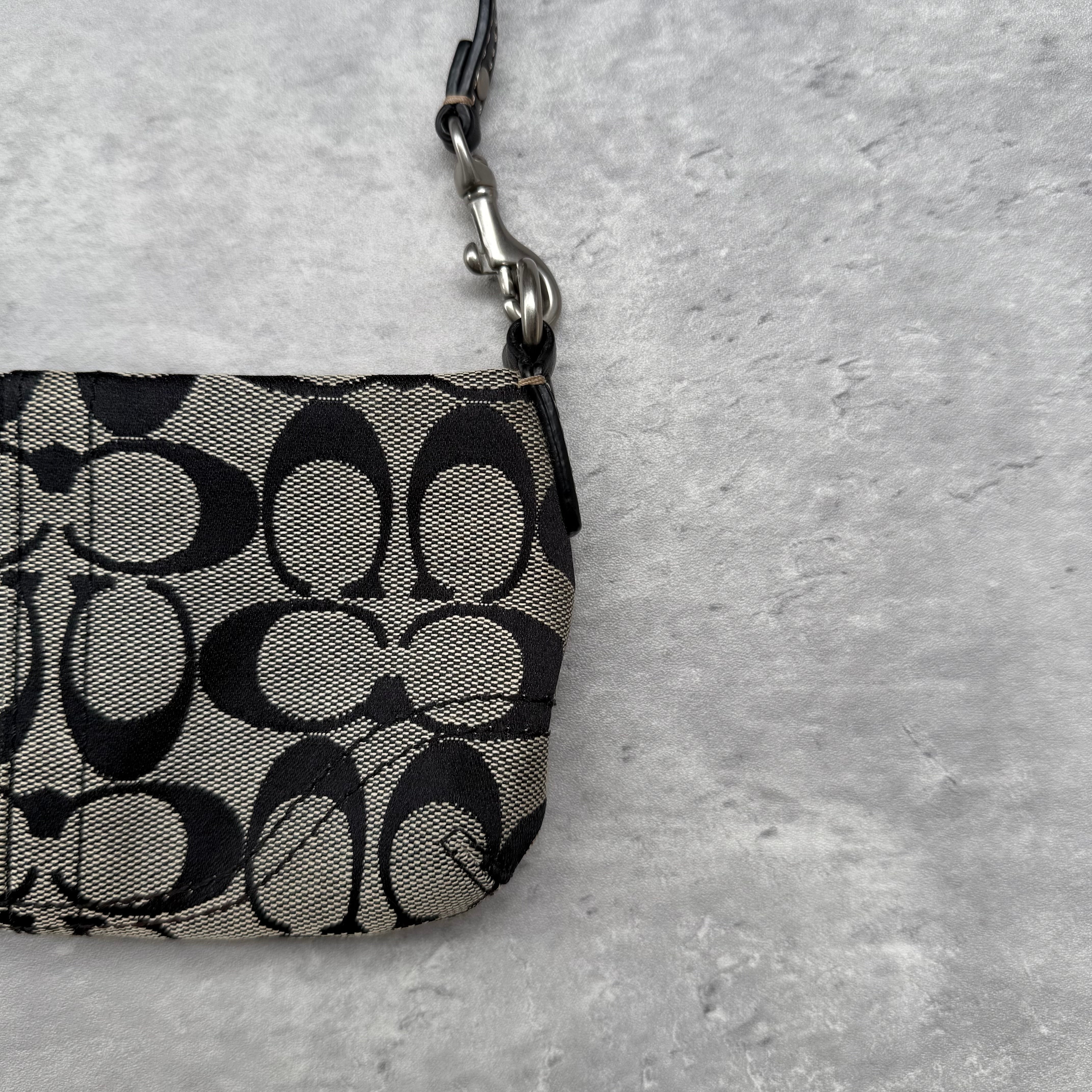 Coach Signature Canvas Mini Bag Black/Grey