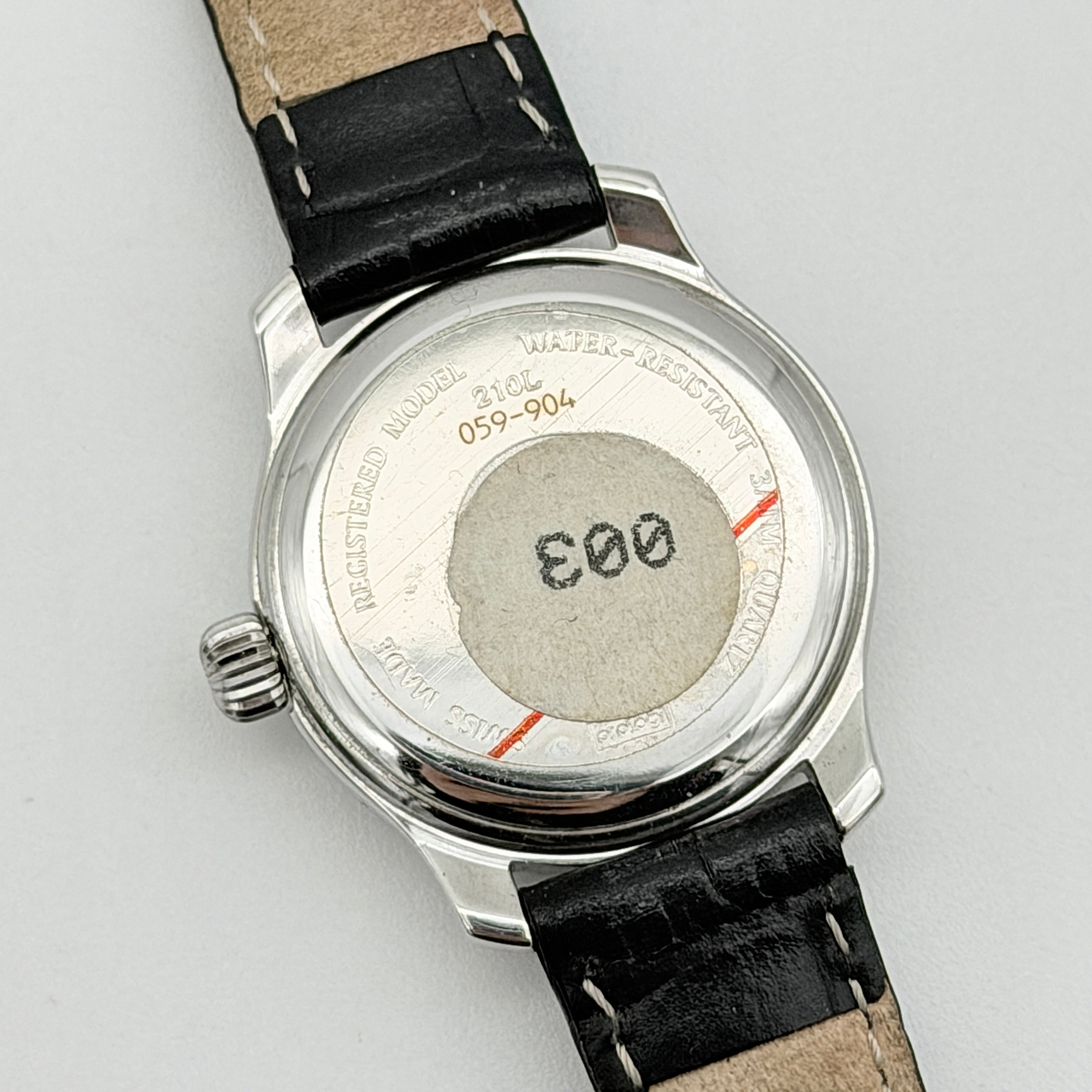 Fendi 210L Silver Dial Quartz Watch Black