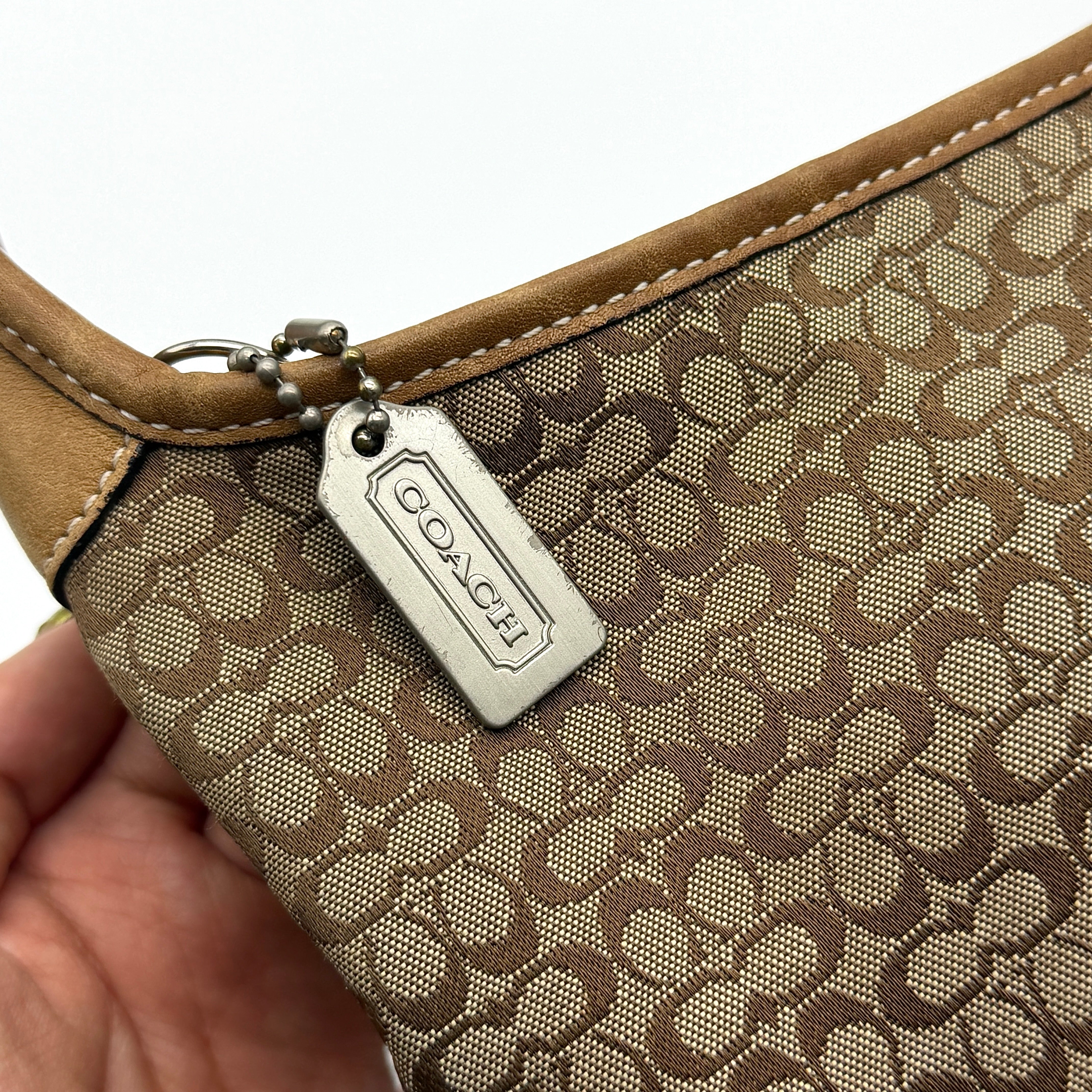 Coach Signature Ergo Shoulder Bag Beige/Brown