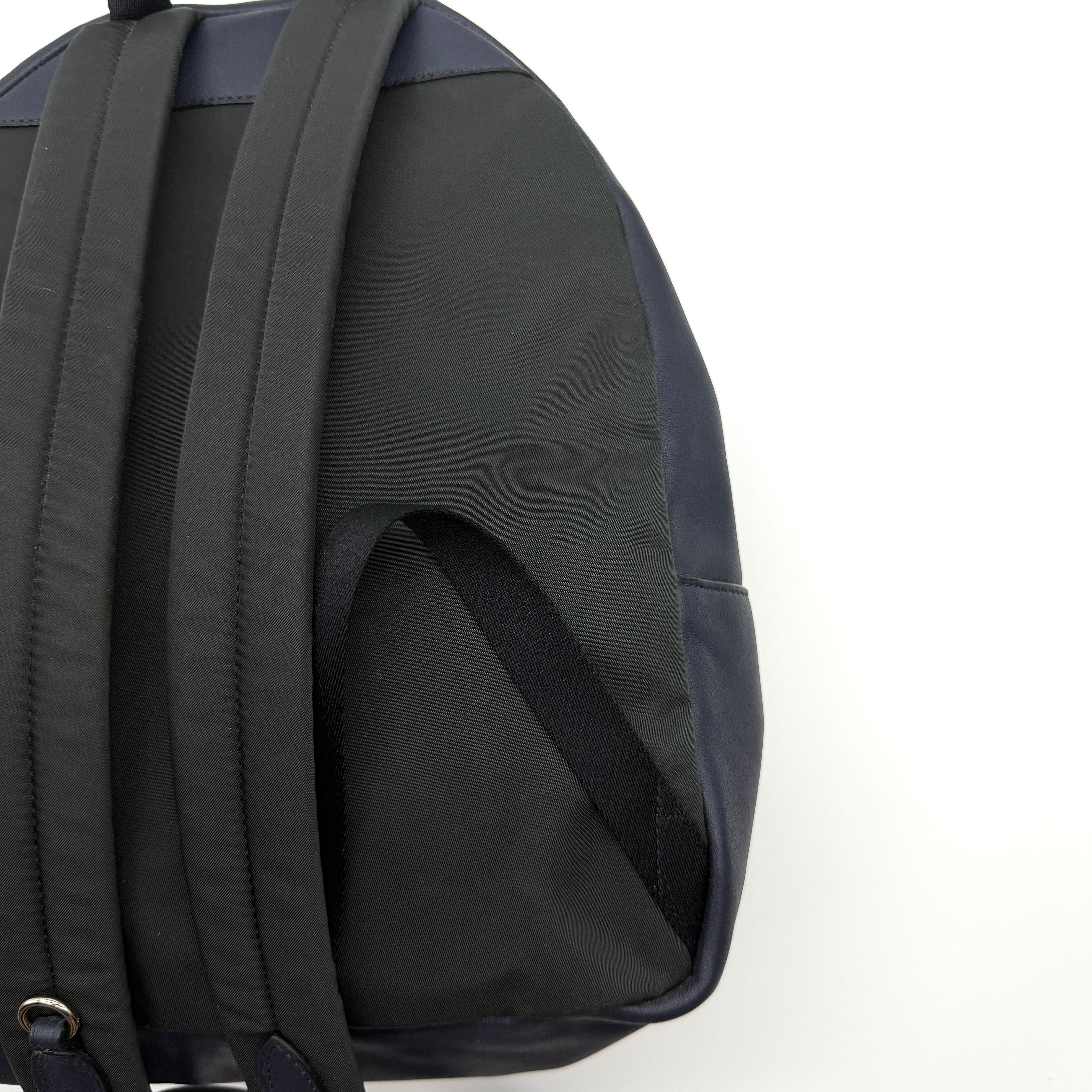 Coach Signature Charlie Stripe Backpack Beige/Navy