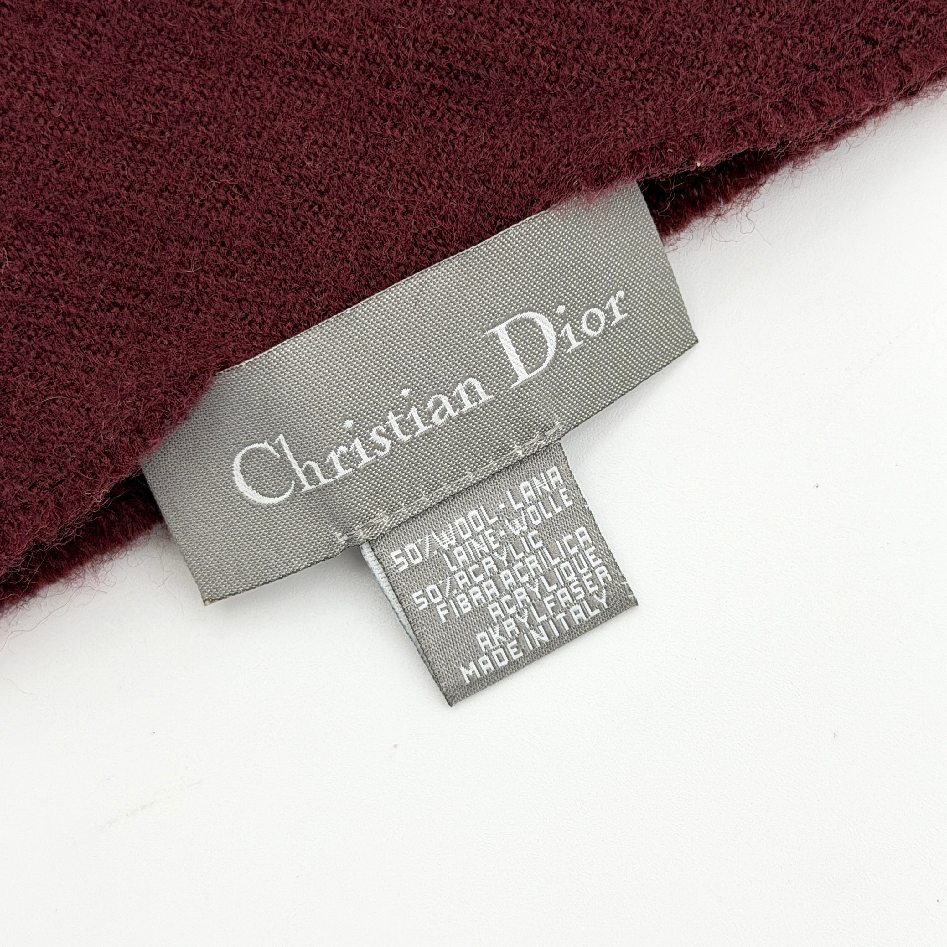 Dior Spell Out Logo Scarf Red/Purple