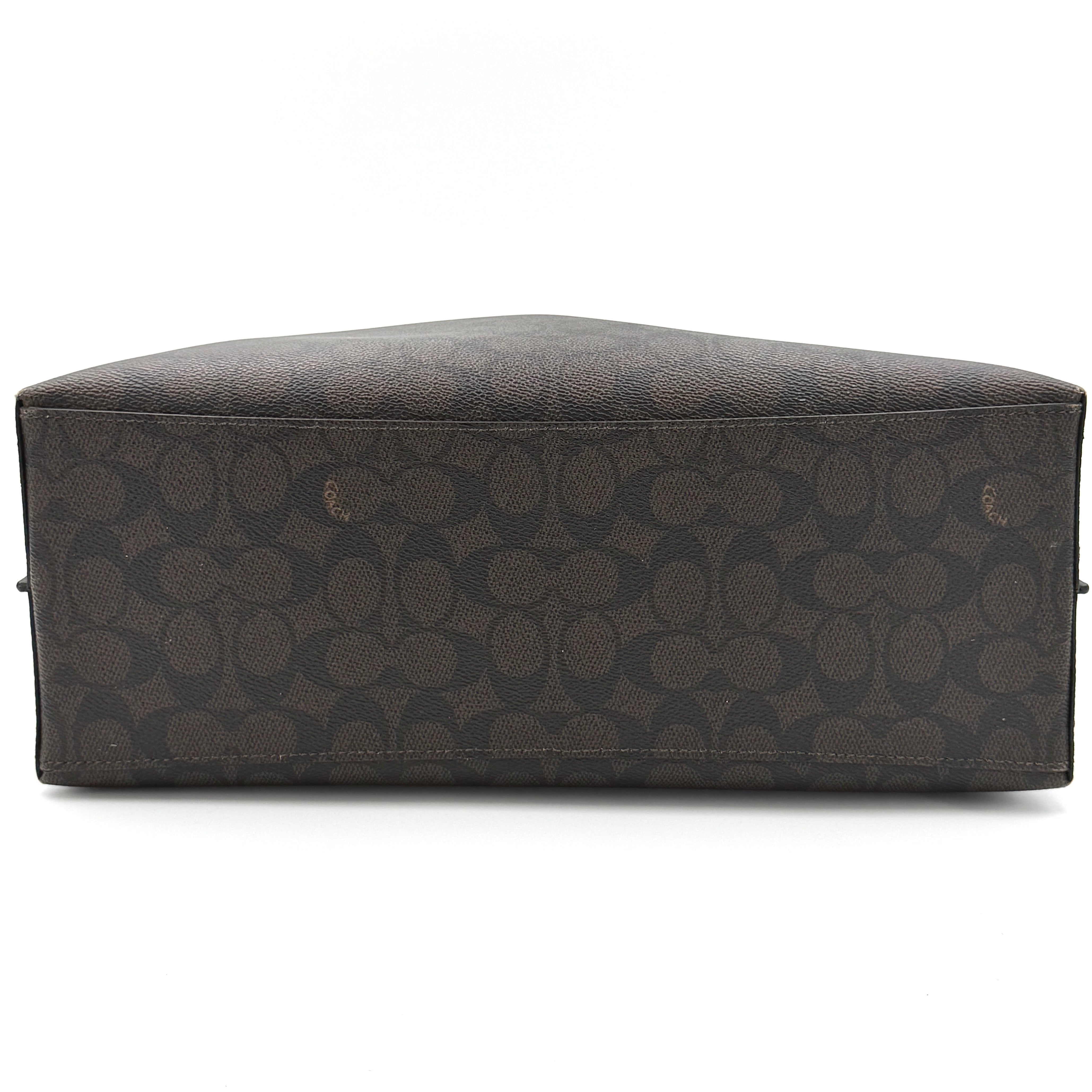 Coach Signature Mollie Tote Bag Brown