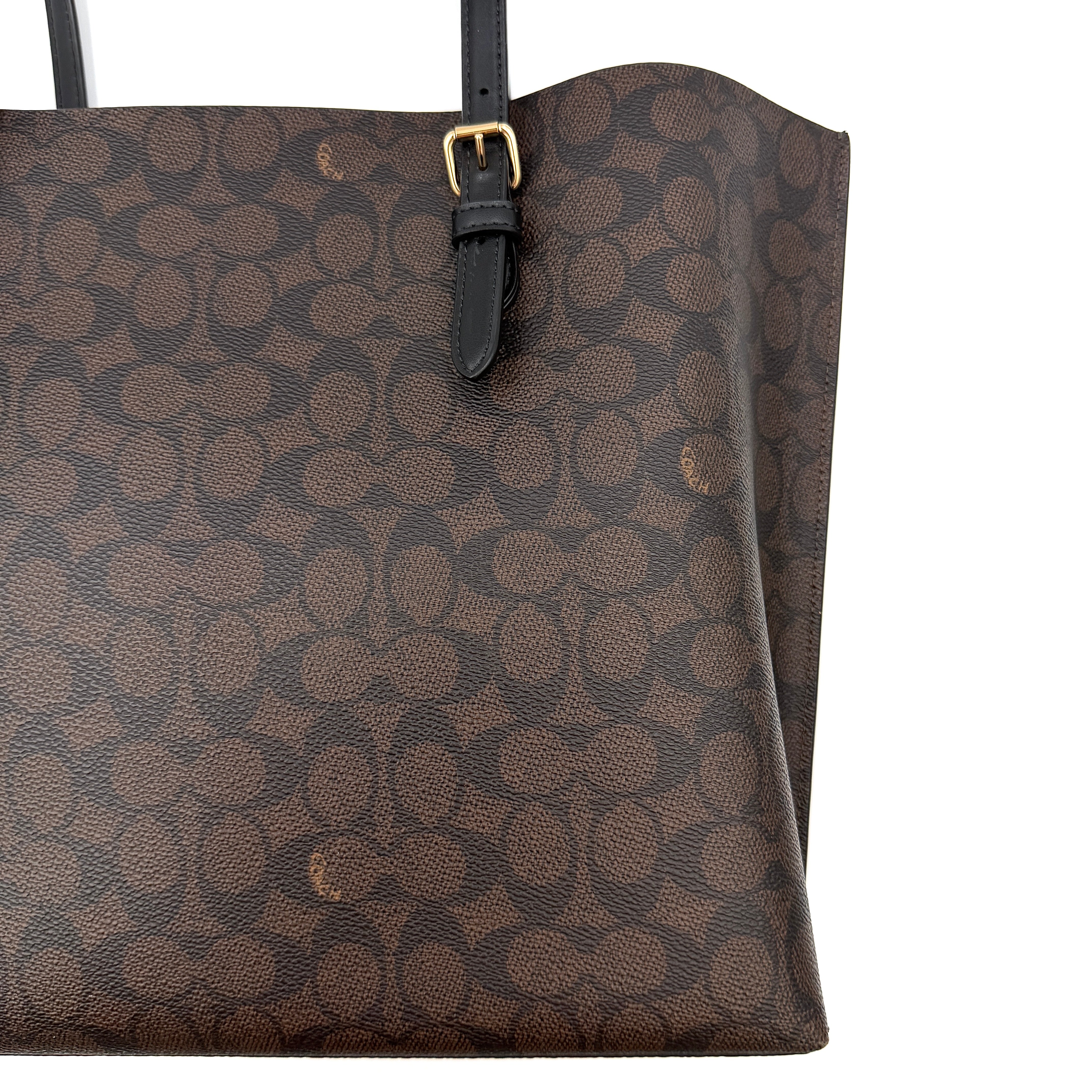 Coach Signature Mollie Tote Bag Brown