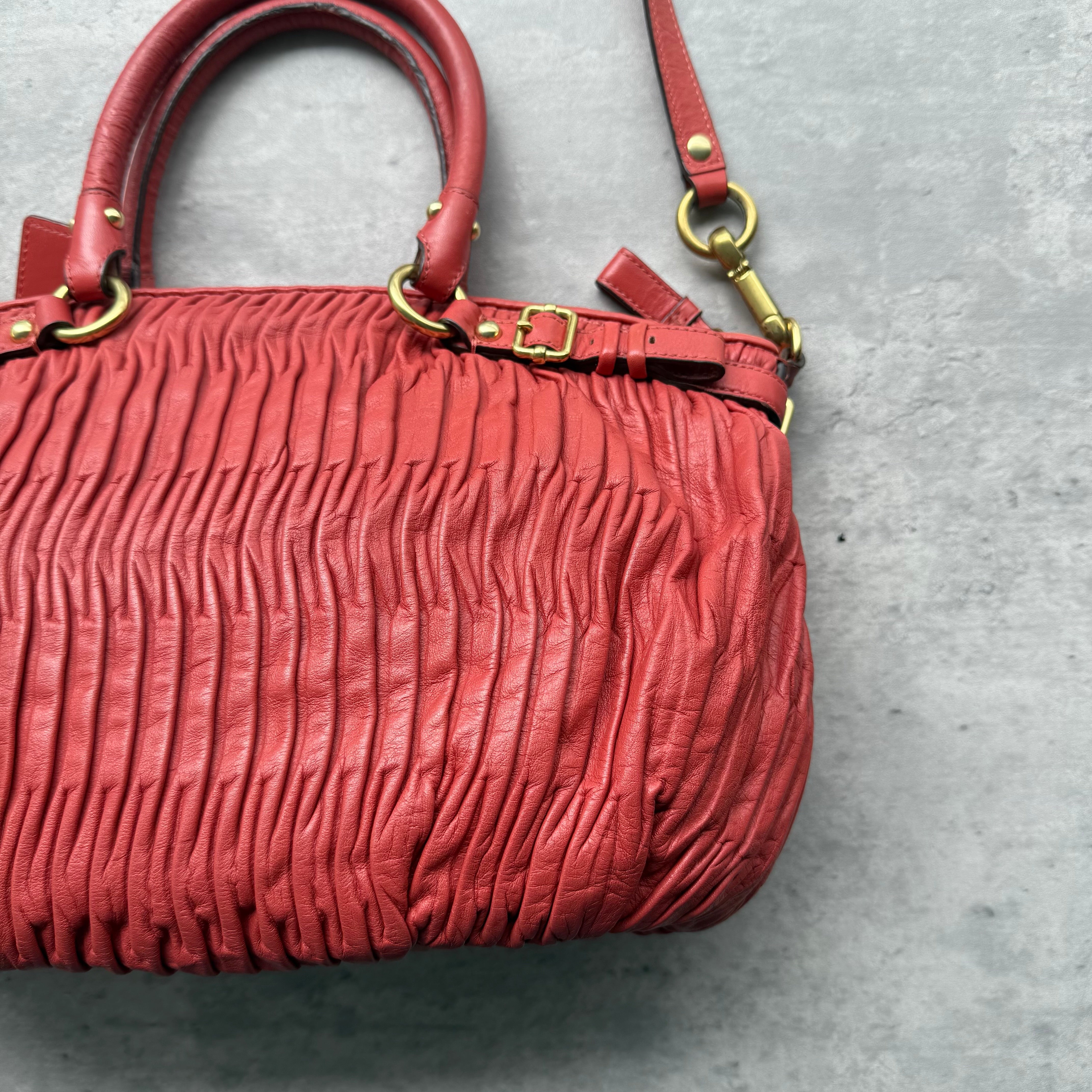 Coach 2Way Signature Madison Shoulder Bag Red