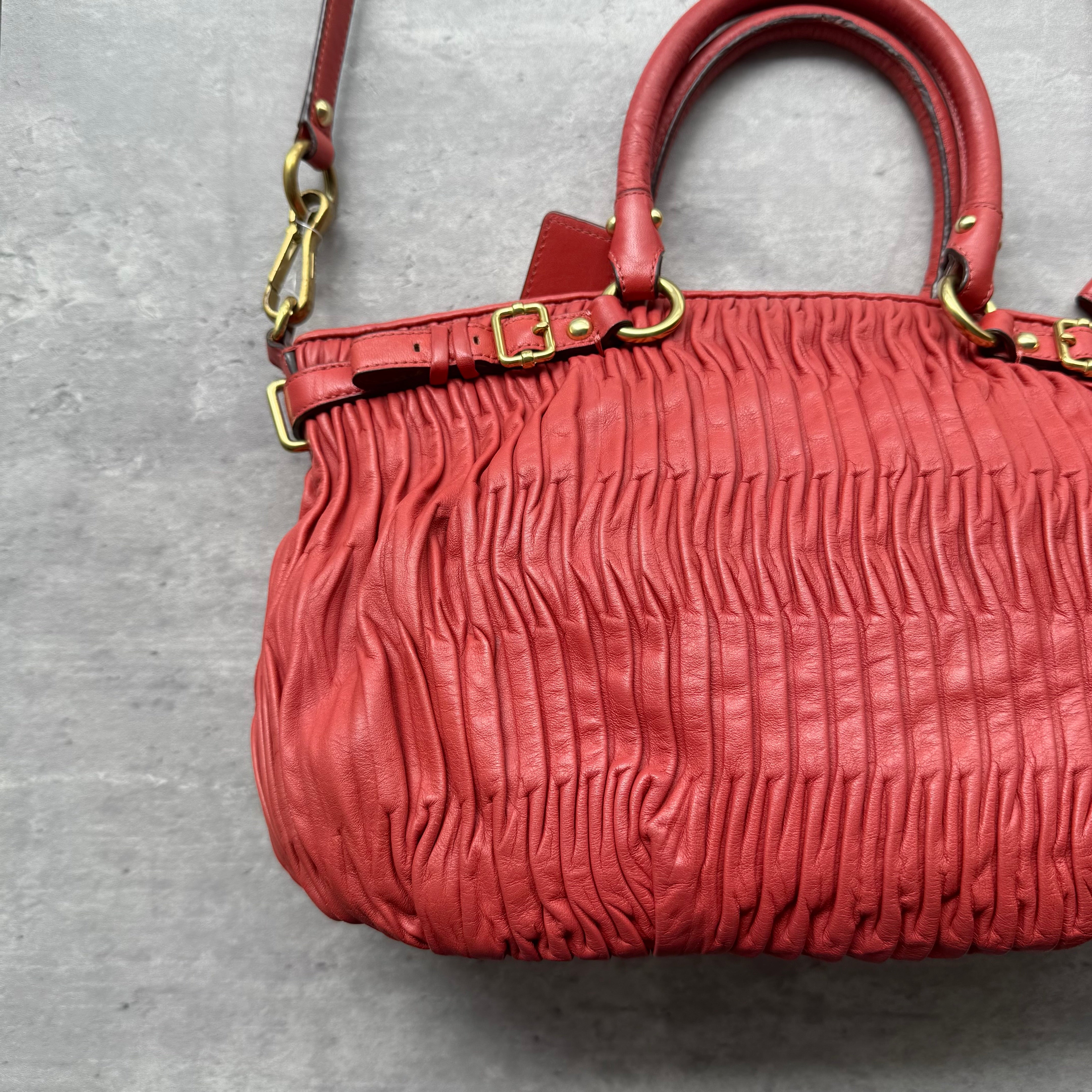 Coach 2Way Signature Madison Shoulder Bag Red