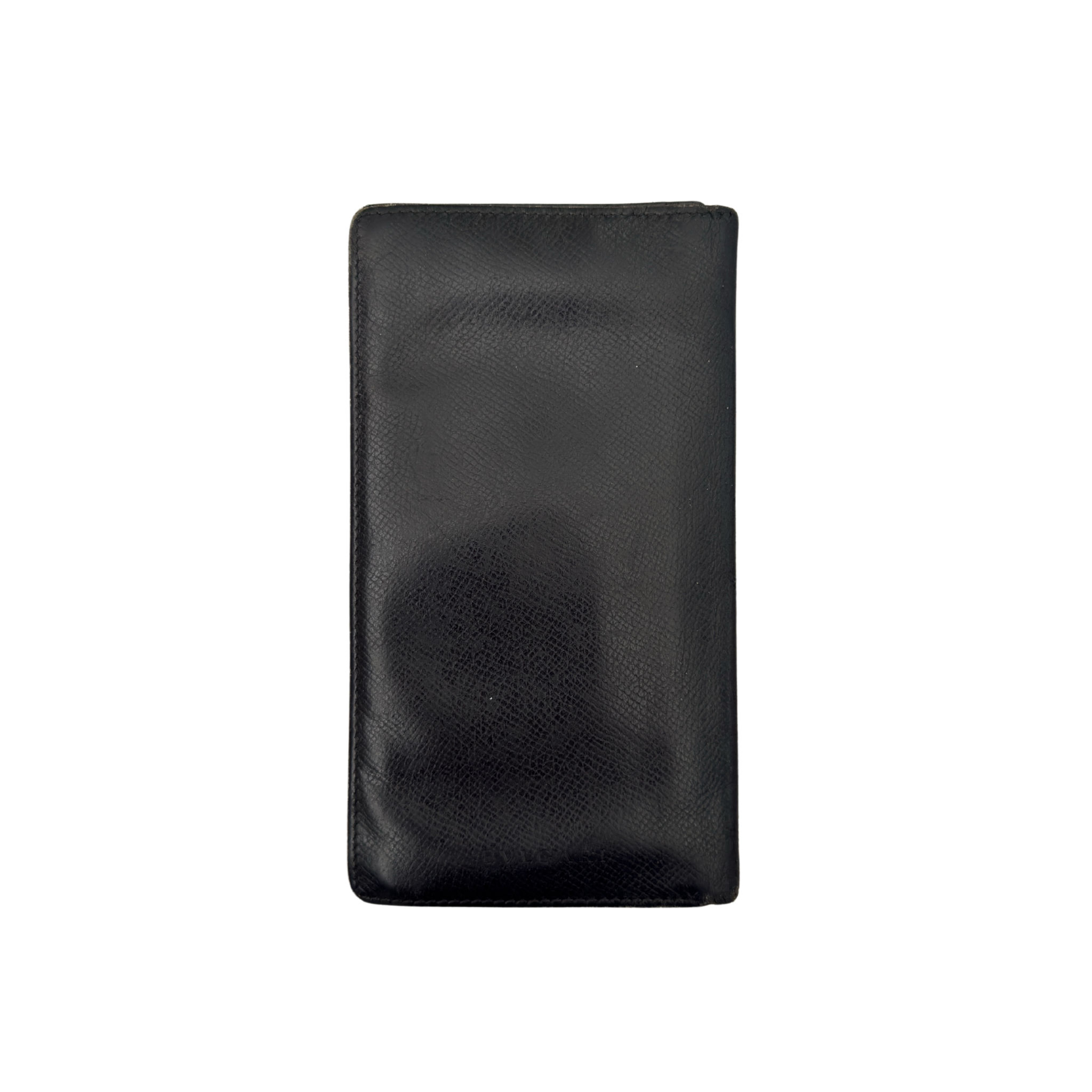 Bvlgari Bi-Fold Leather Black Long Wallet