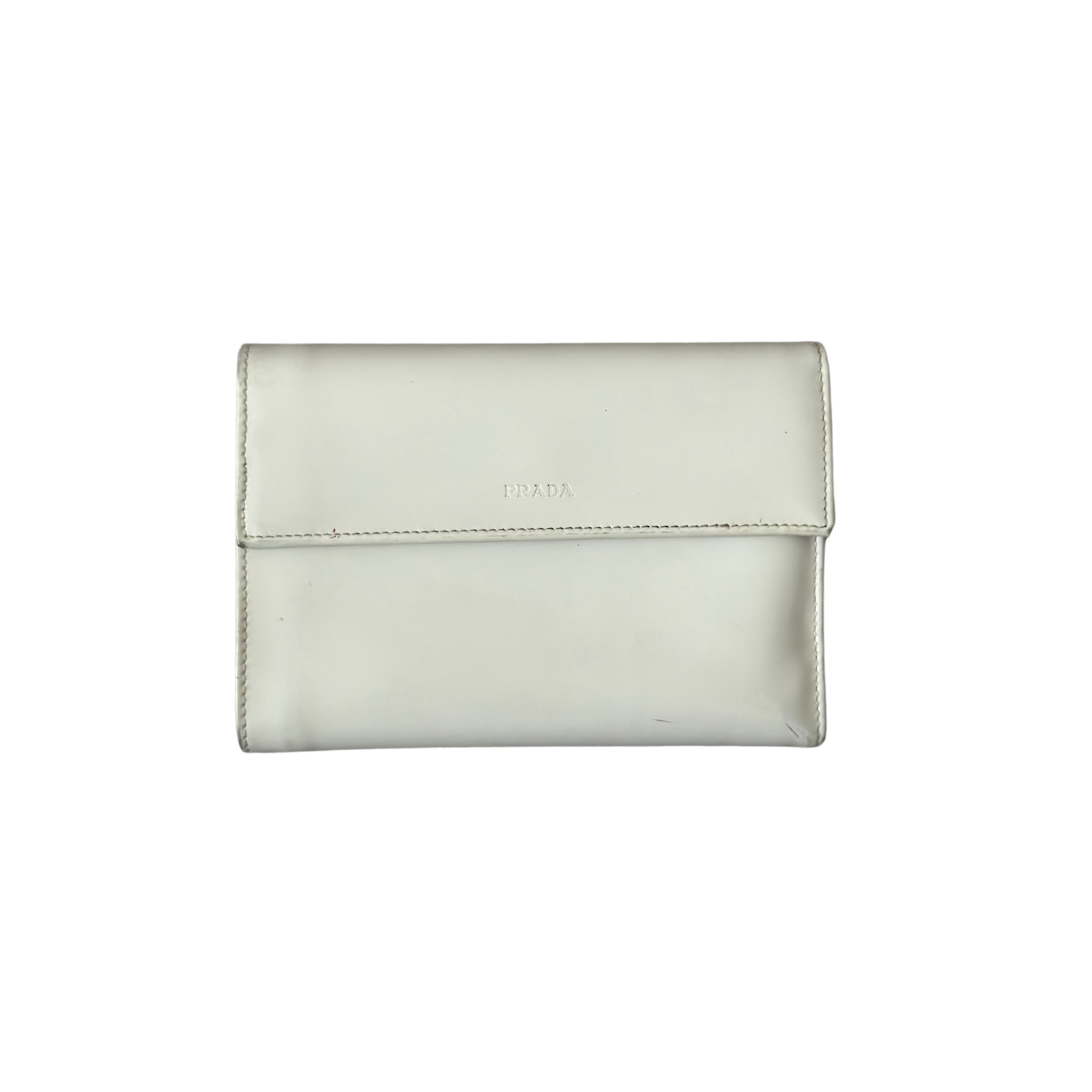 Prada City Calf Leather Compact Wallet