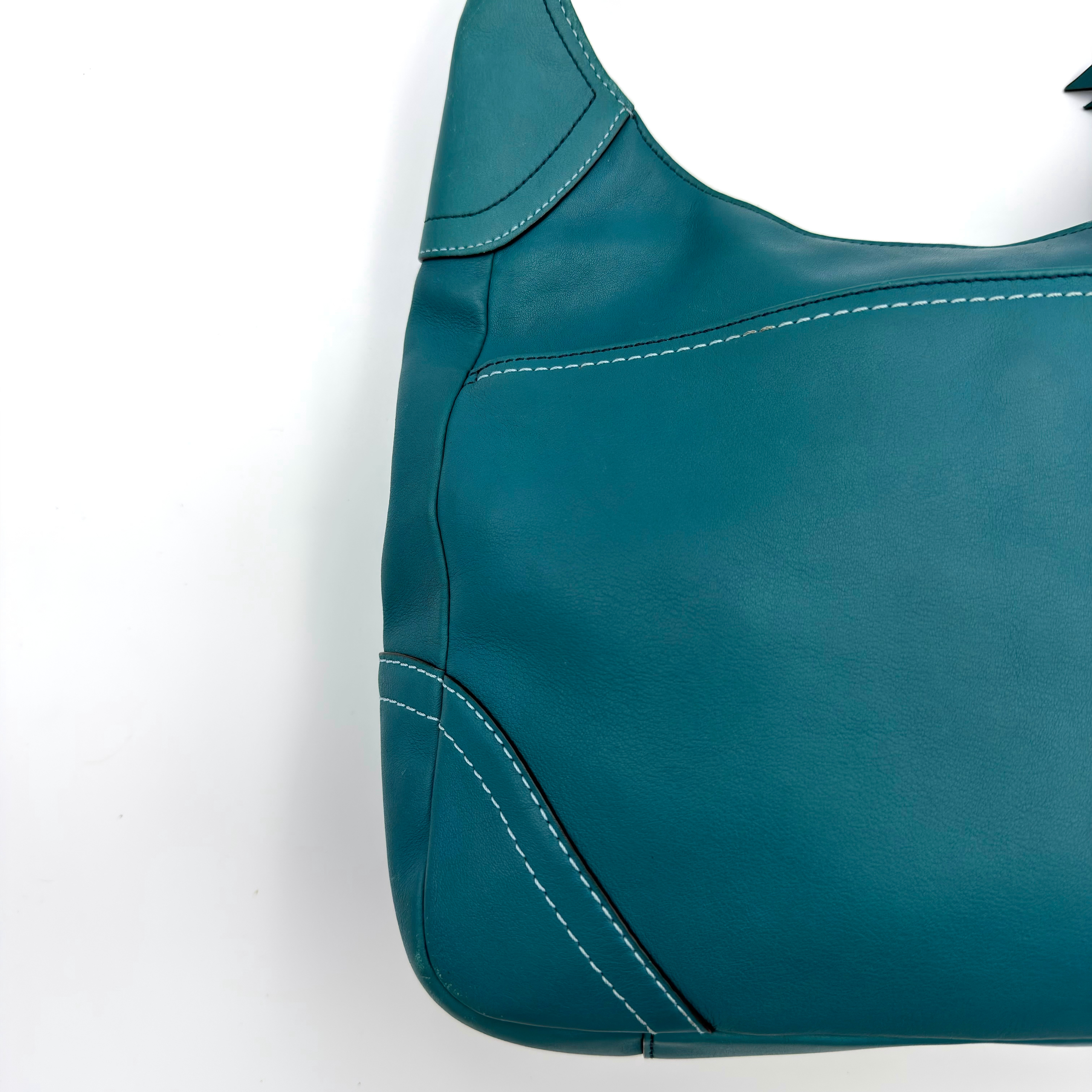 Coach Hamilton Hobo Shoulder Bag Turquoise Blue