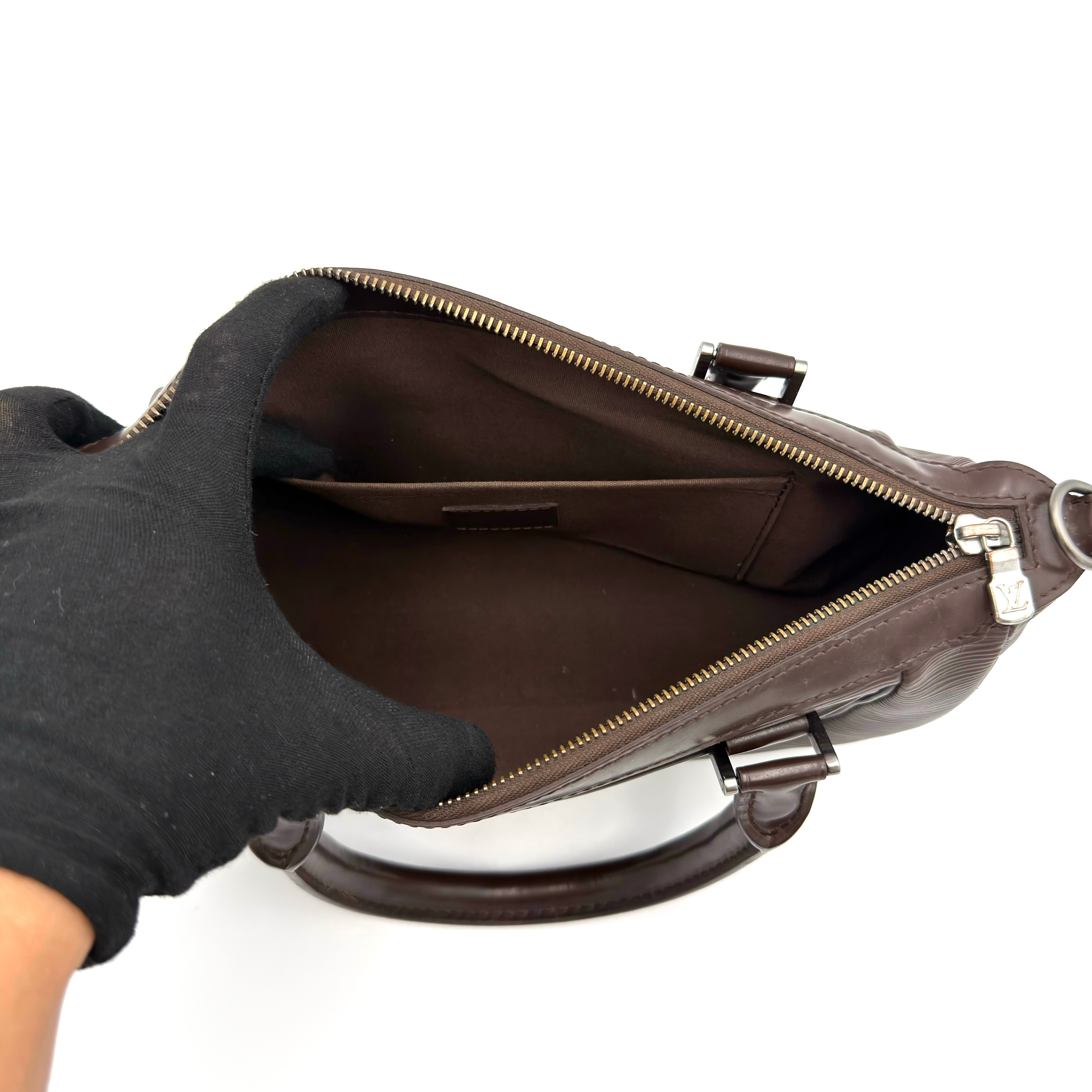 Louis Vuitton 2Way Epi Dhanura PM Shoulder Bag Brown