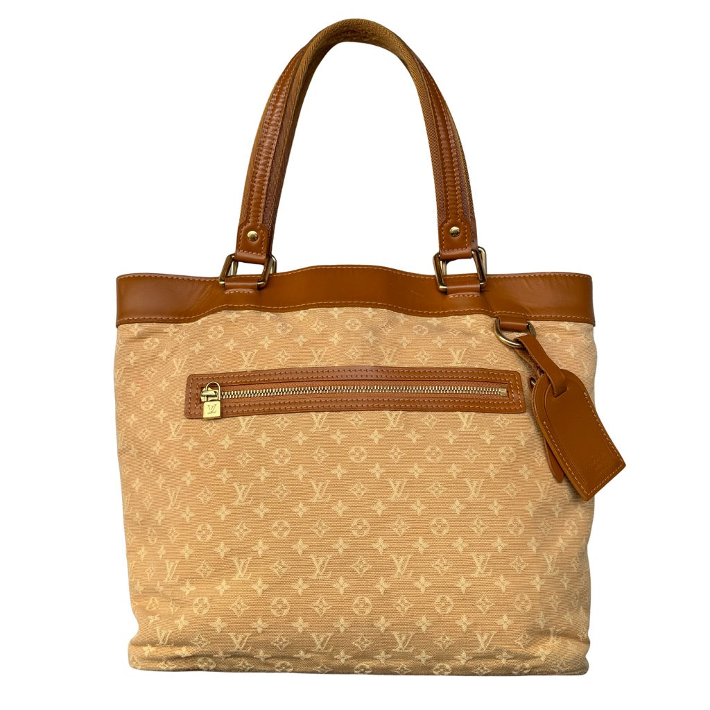 Louis Vuitton Mini Lin Monogram Lucille GM HandBag Beige/Caramel